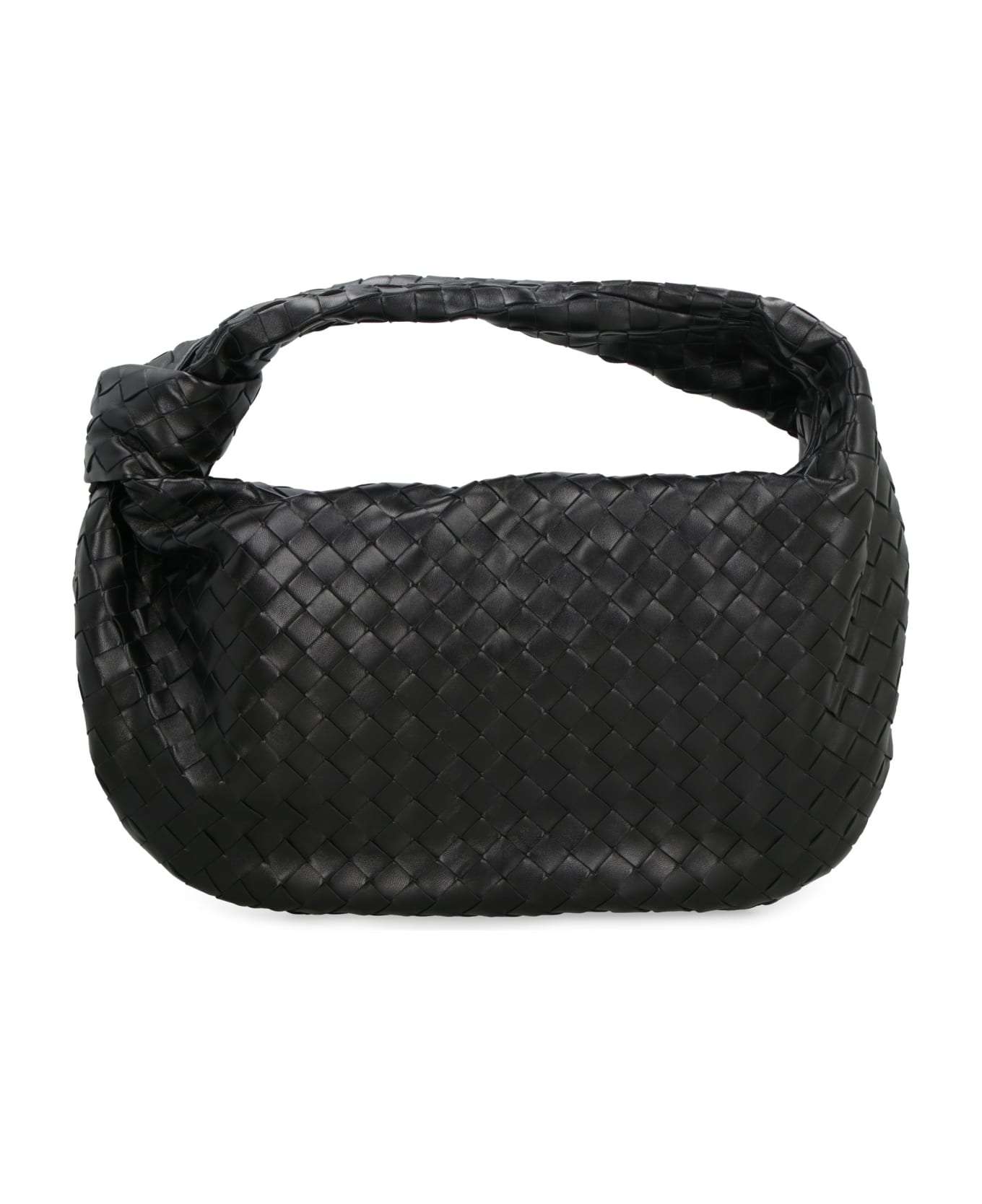 Bottega Veneta Jodie Leather Handbag - BLACKGOLD