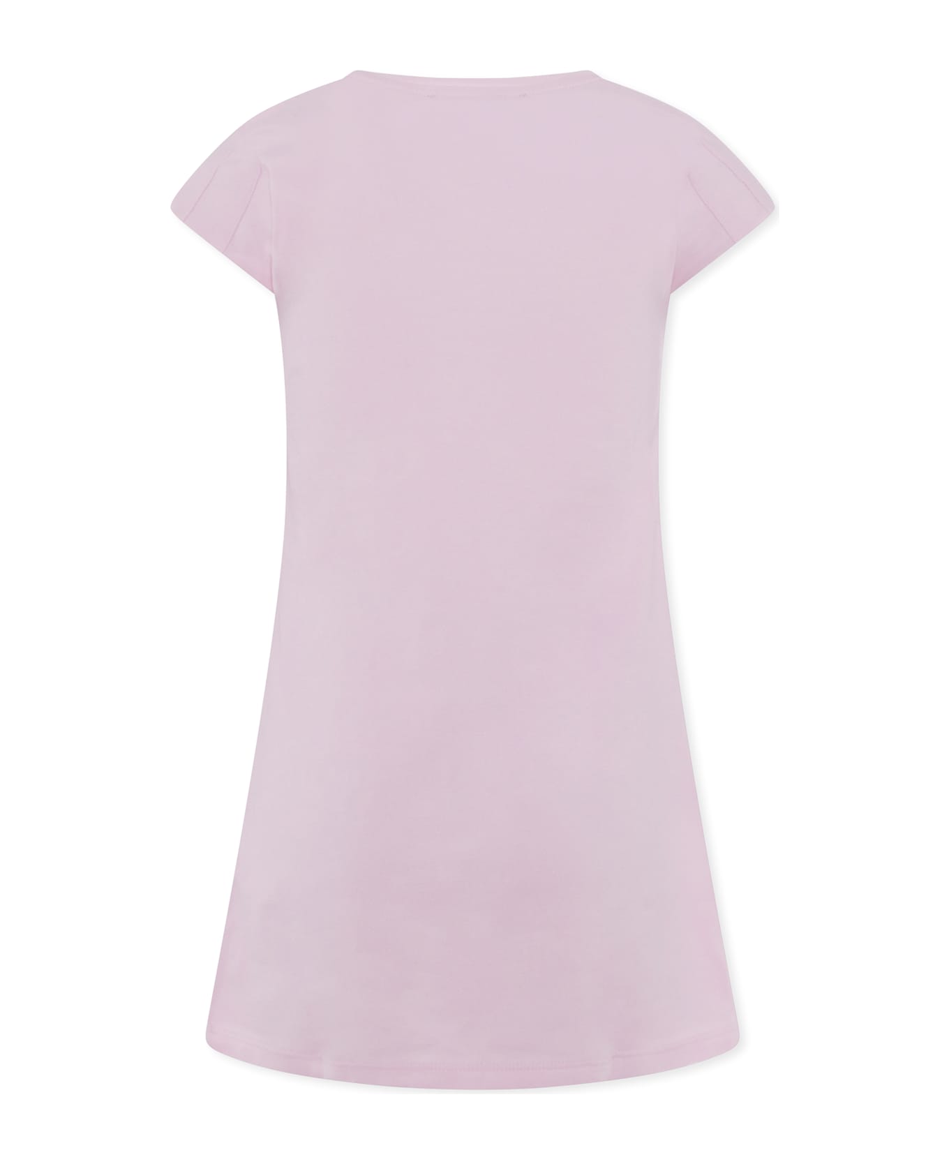 Karl Lagerfeld Kids Pink Dress For Girl With Choupette - Pink