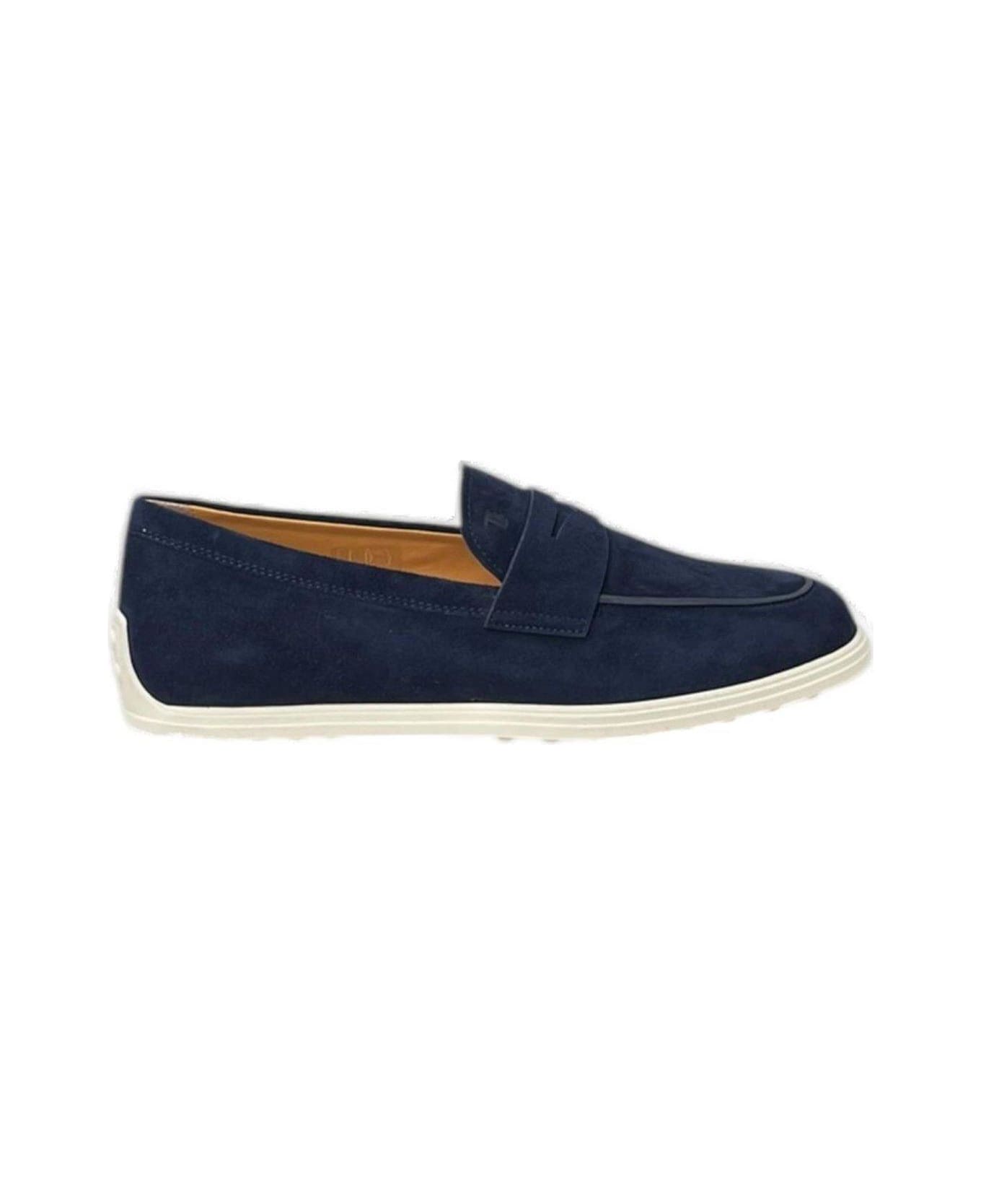 Tod's Round Toe Flat Shoes - Blue