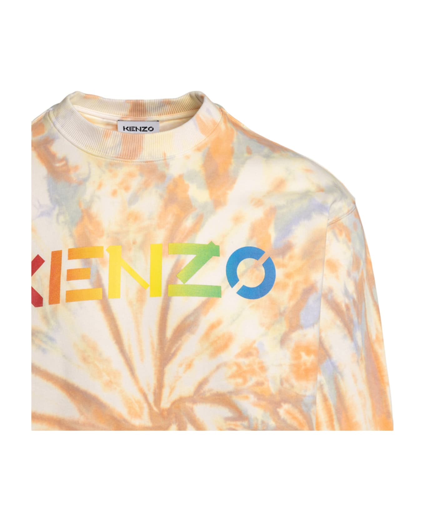 Kenzo Cotton Logo Sweatshirt - Orange