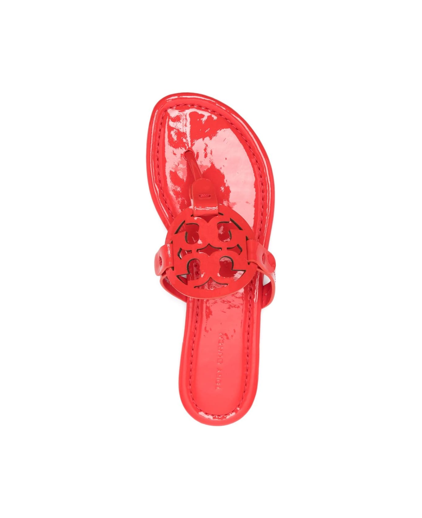 Tory Burch Miller Leather Thong Sandals - Red