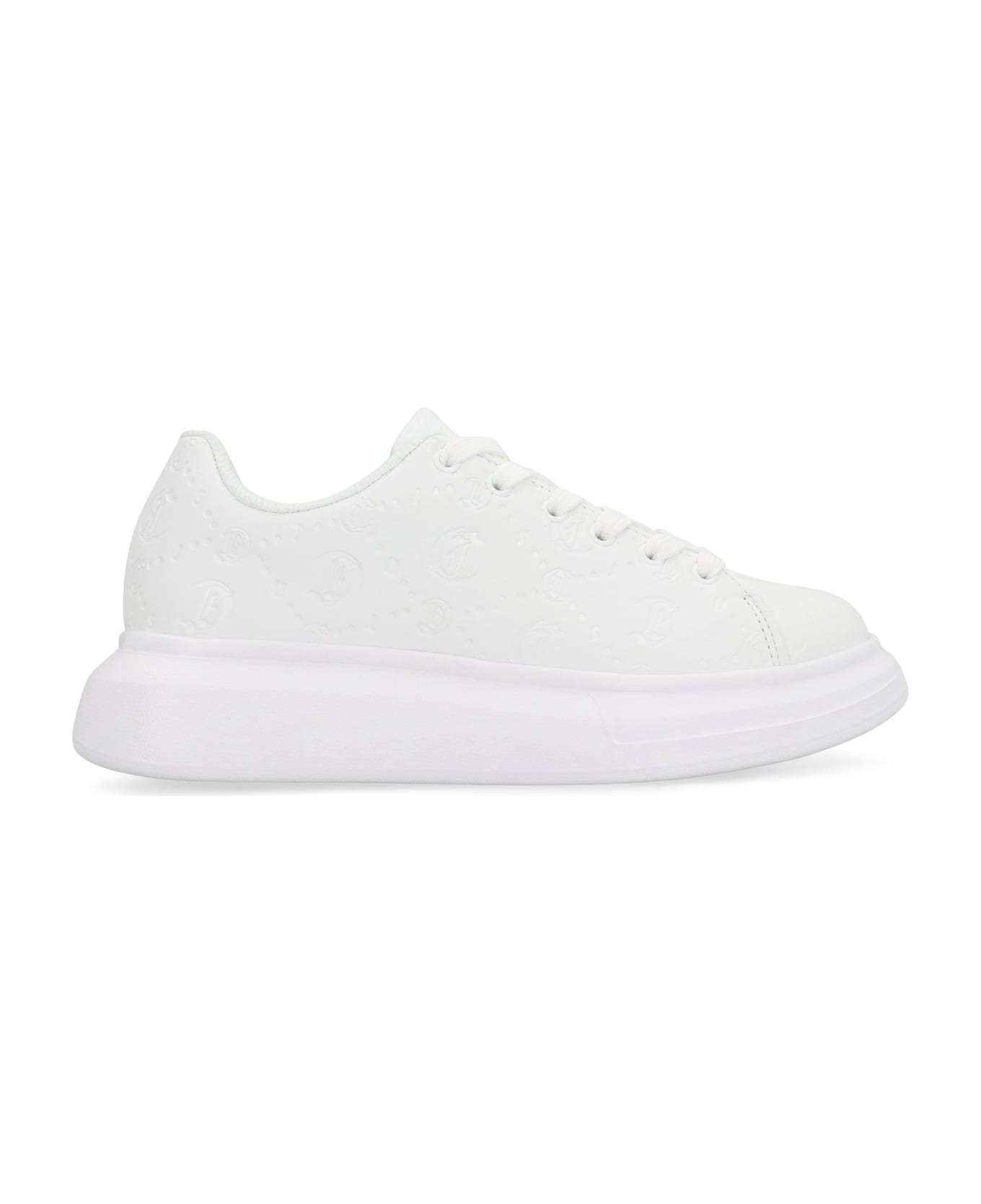 Just Cavalli Leather Low-top Sneakers - White