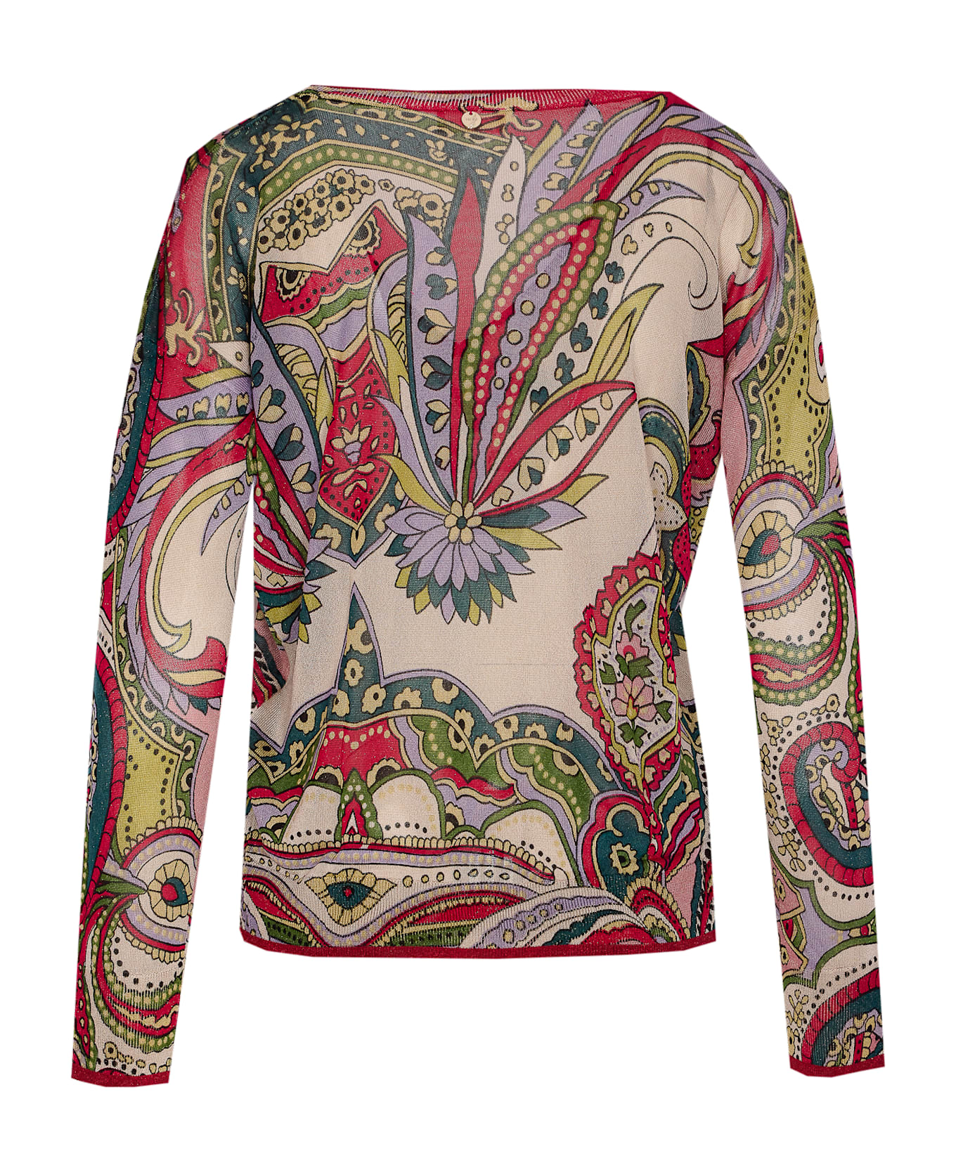 Liu-Jo Paisley Long Sleeves Top - MultiColour