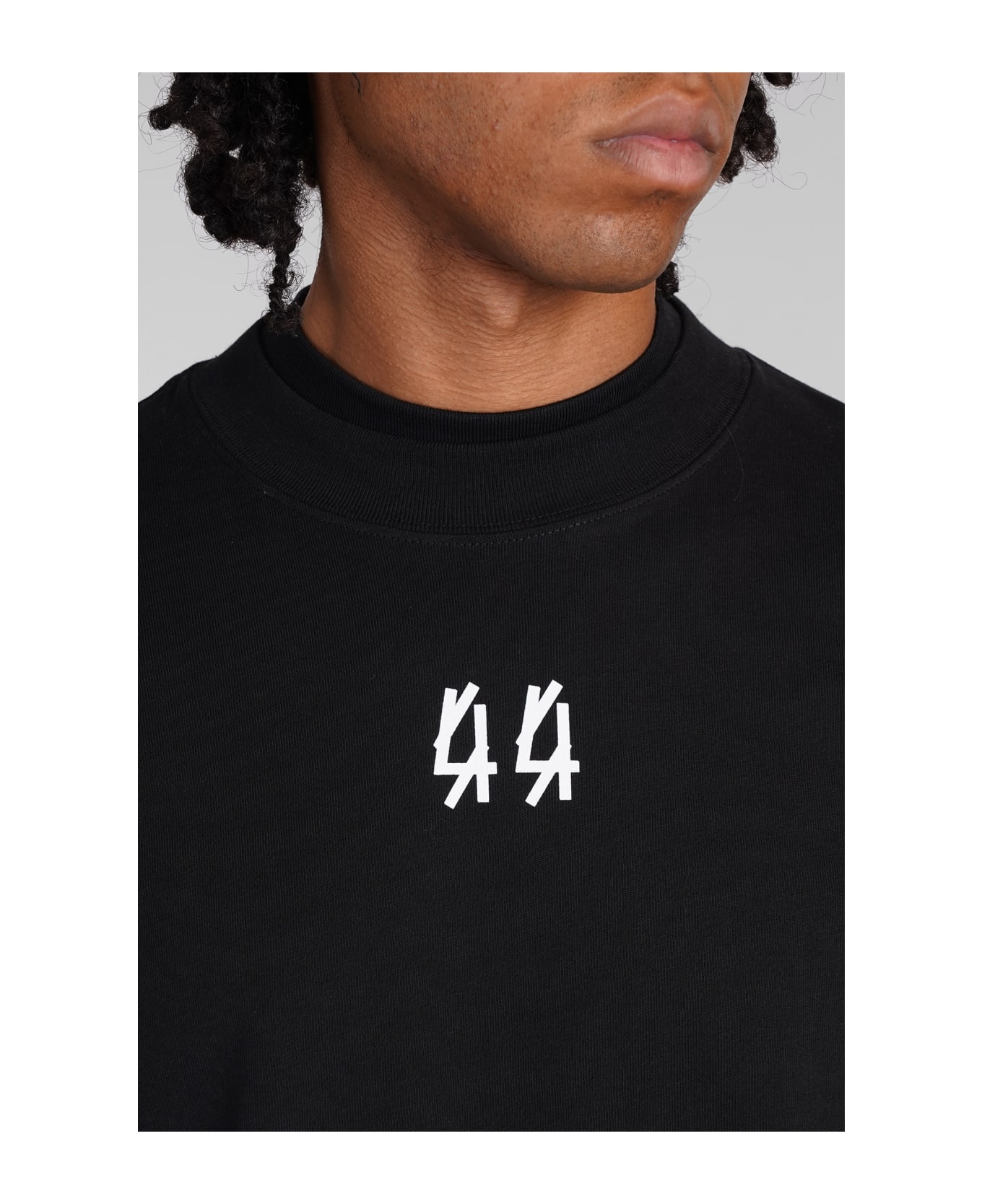 44 Label Group T-shirt In Black Cotton - black