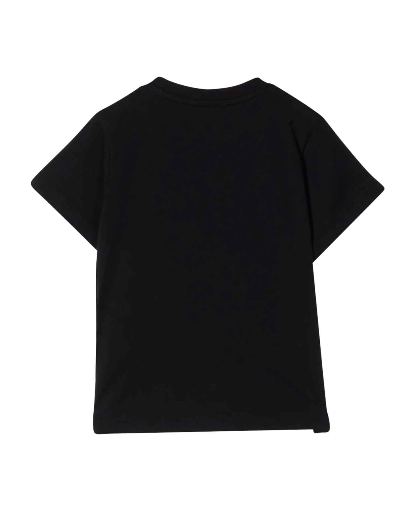 Balmain Black Baby T-shirt With White Print - Nero/bianco