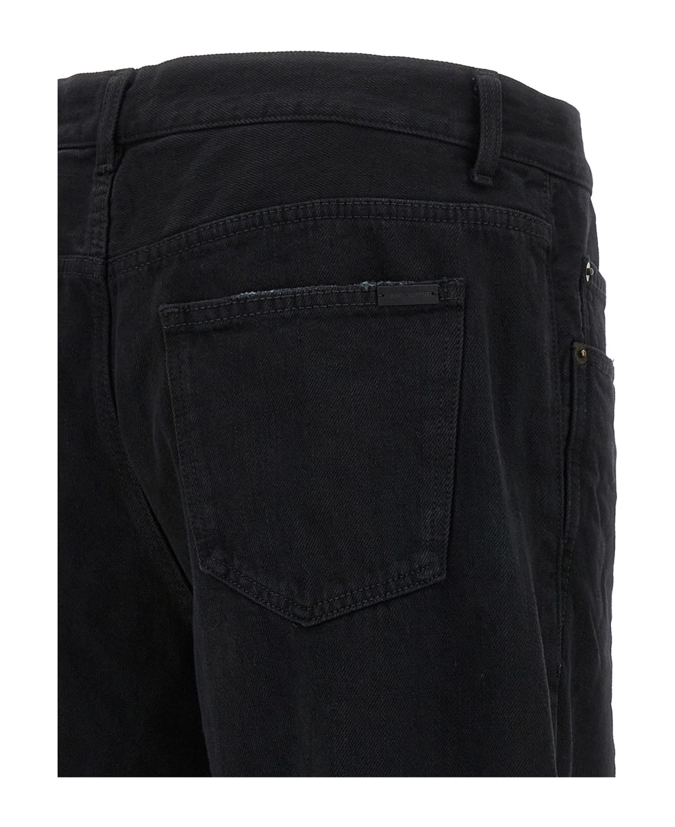 Saint Laurent Extreme Baggy Jeans - Black