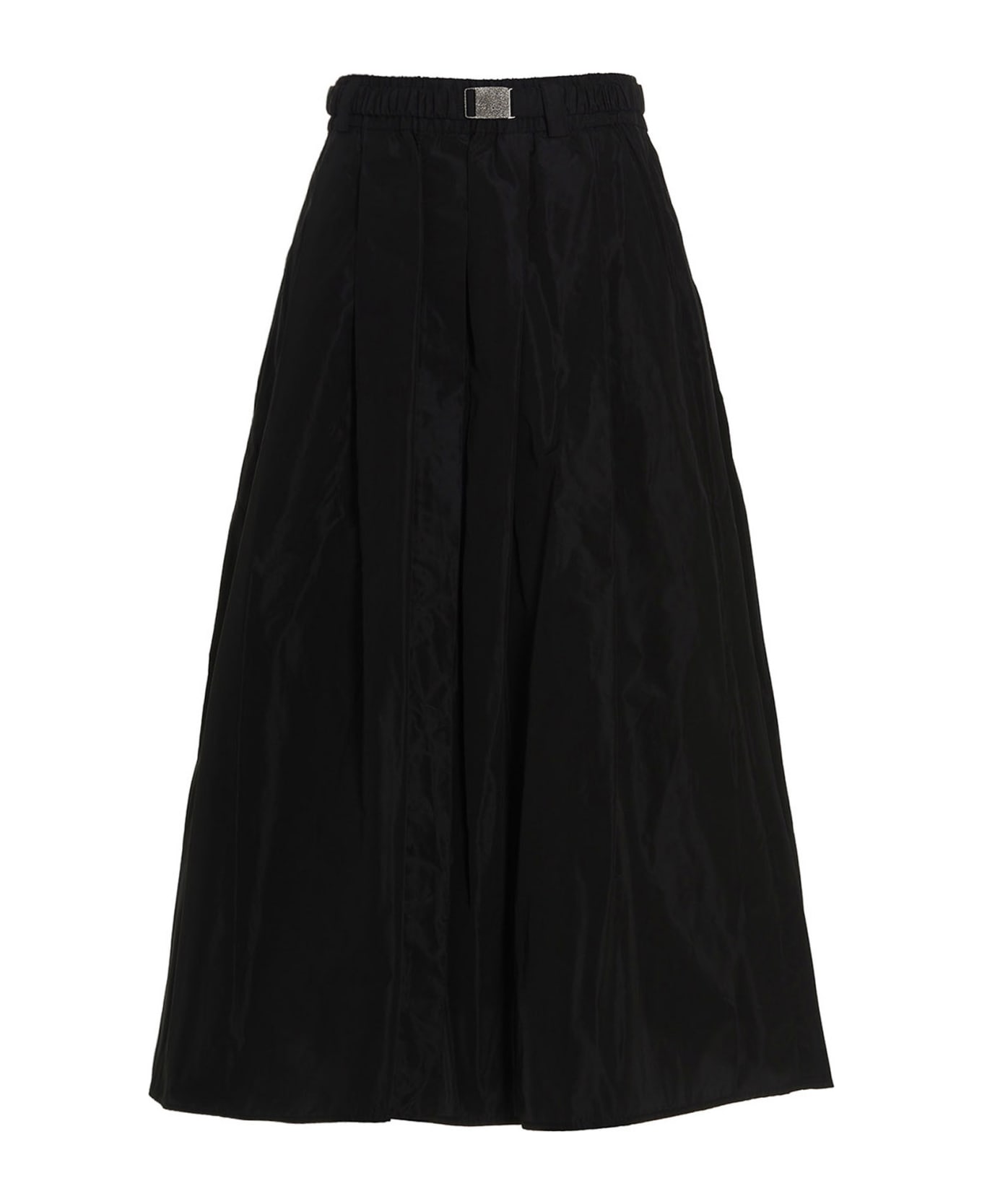 Brunello Cucinelli Taffeta Skirt - Black  