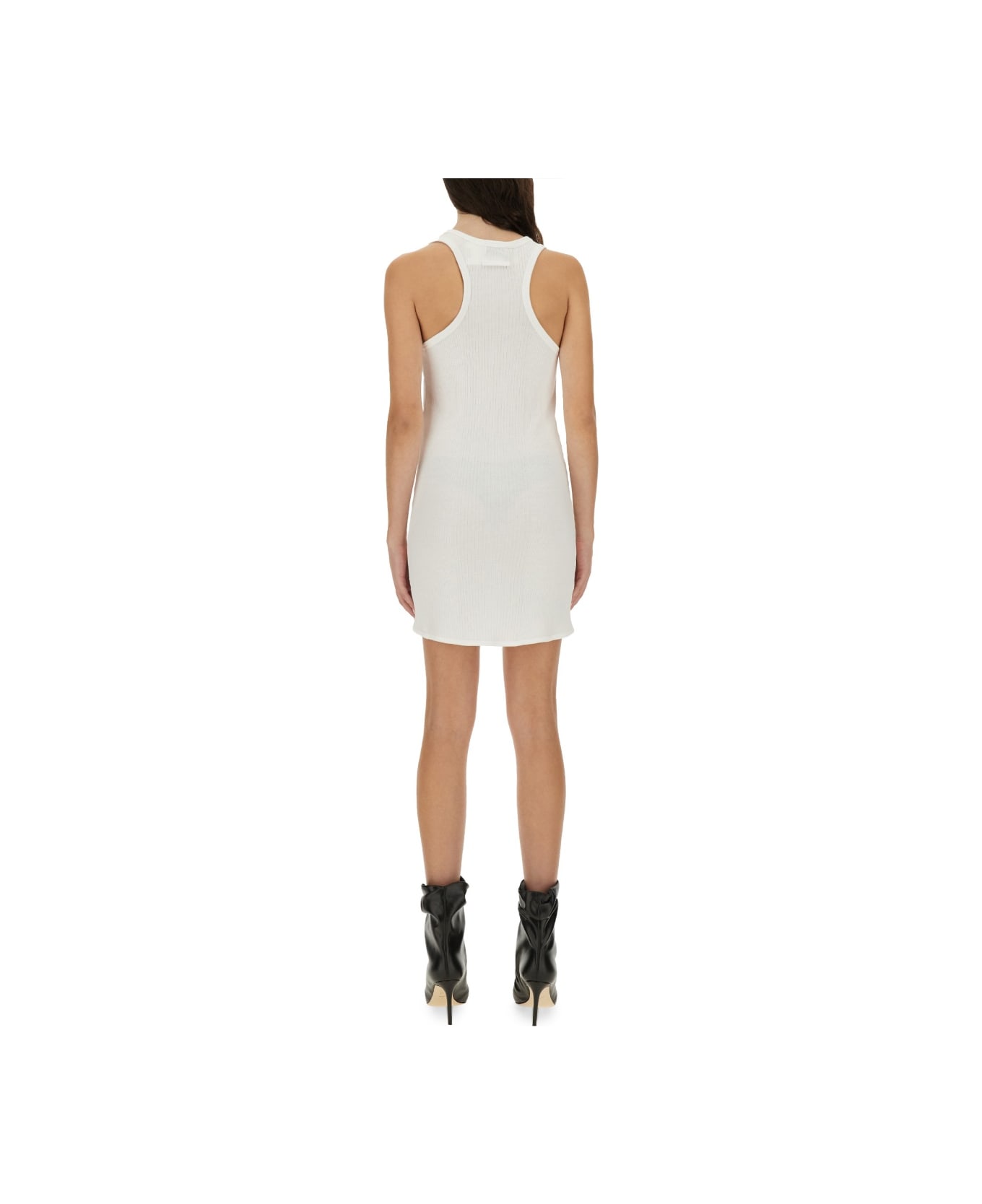 Jean Paul Gaultier Dress With Garter Detail - WHITE
