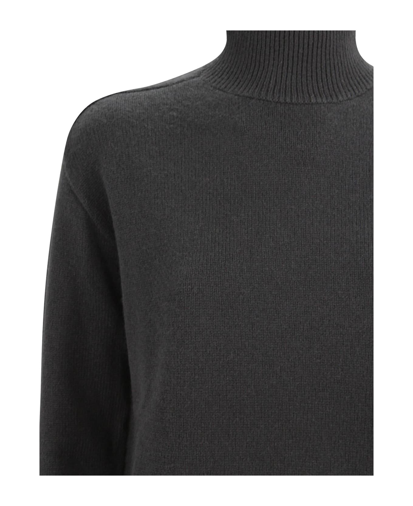 Be You Cashmere Turtleneck Sweater - Black