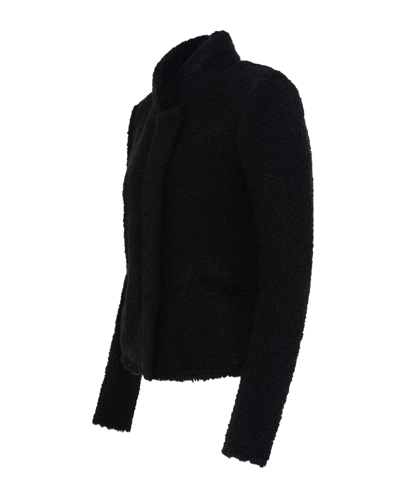 Isabel Marant 'graziae' Black Wool Blend Jacket - Black