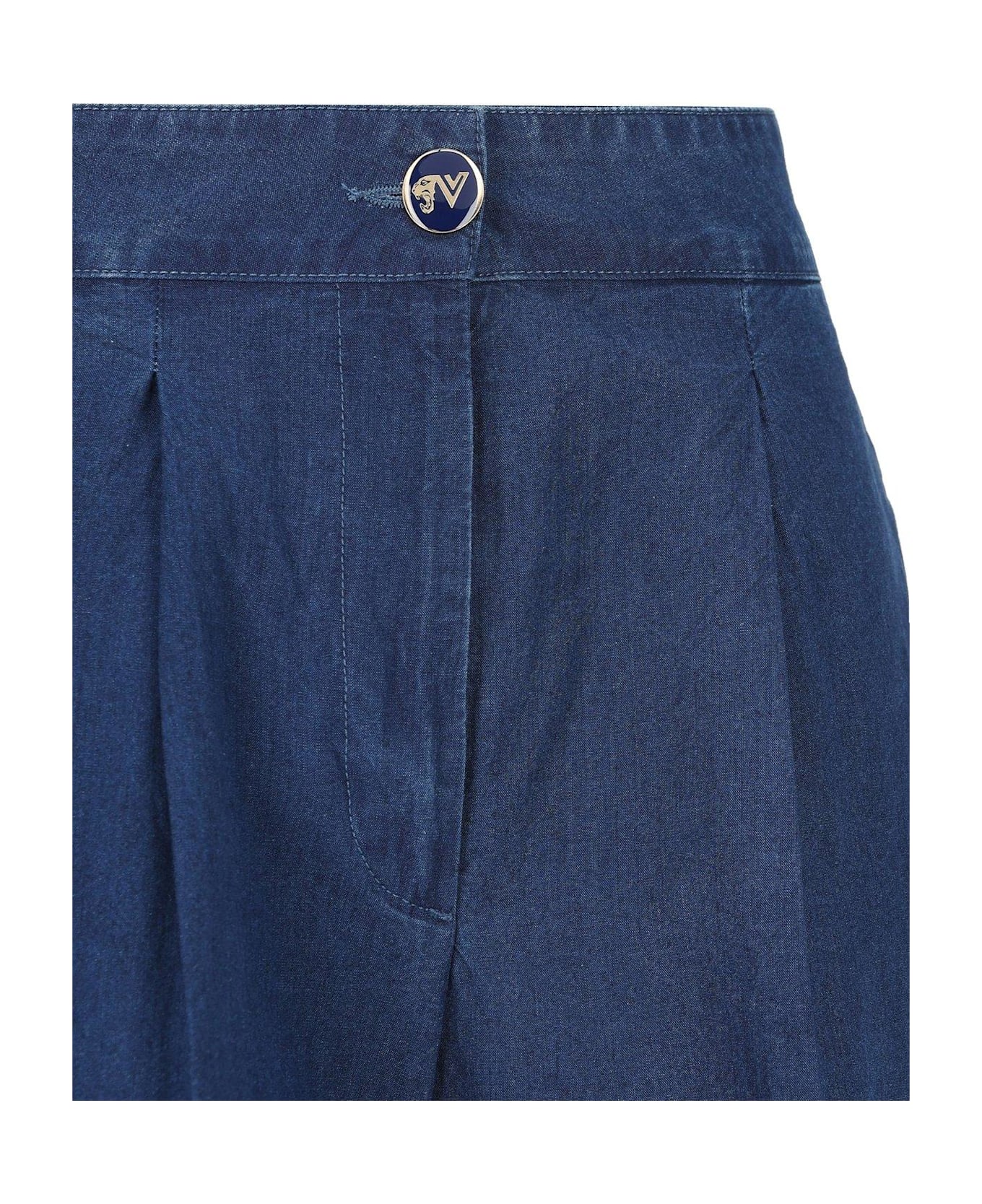 Valentino Garavani Button Detailed Straight Leg Jeans