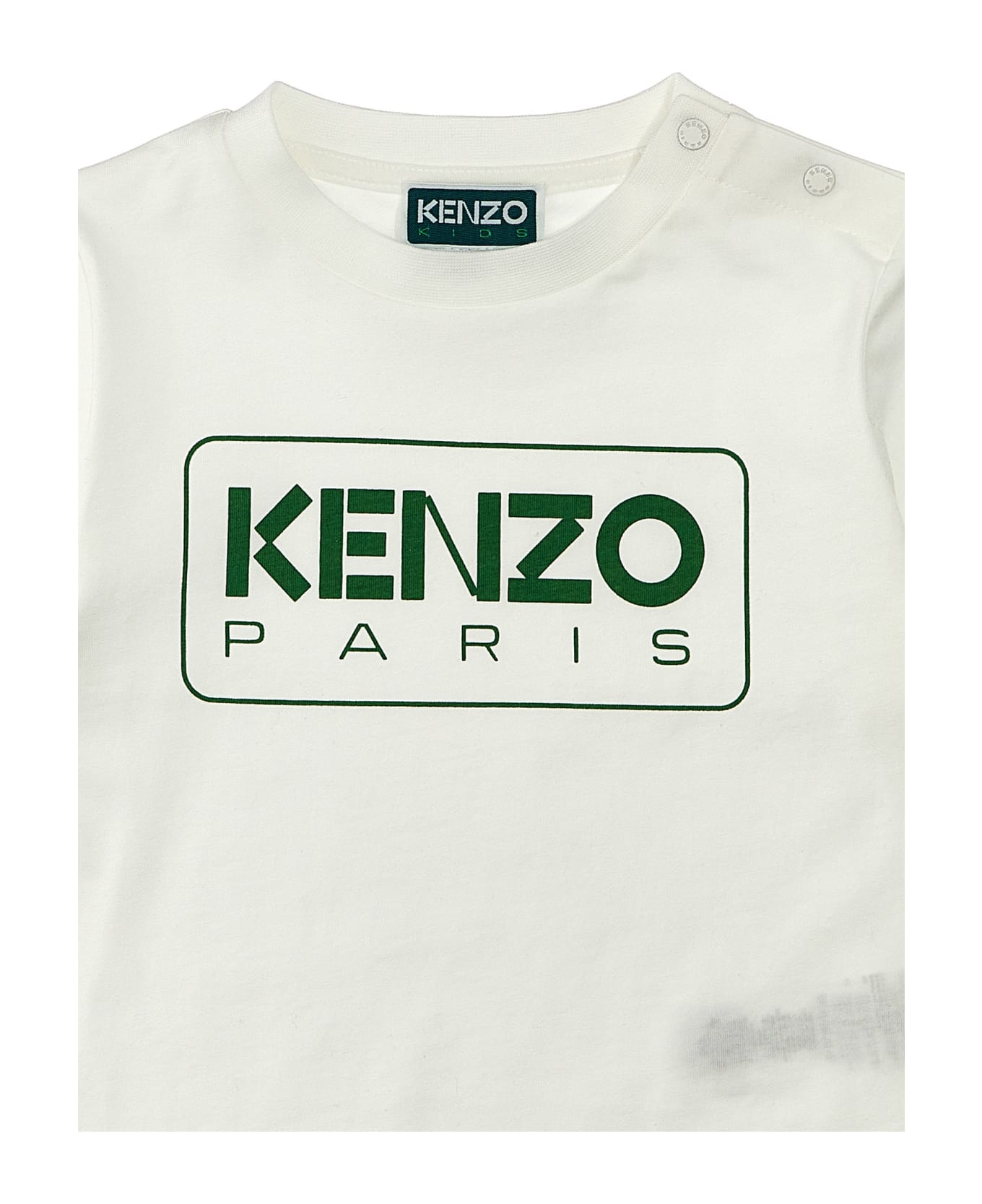 Kenzo Kids Logo Print T-shirt - White