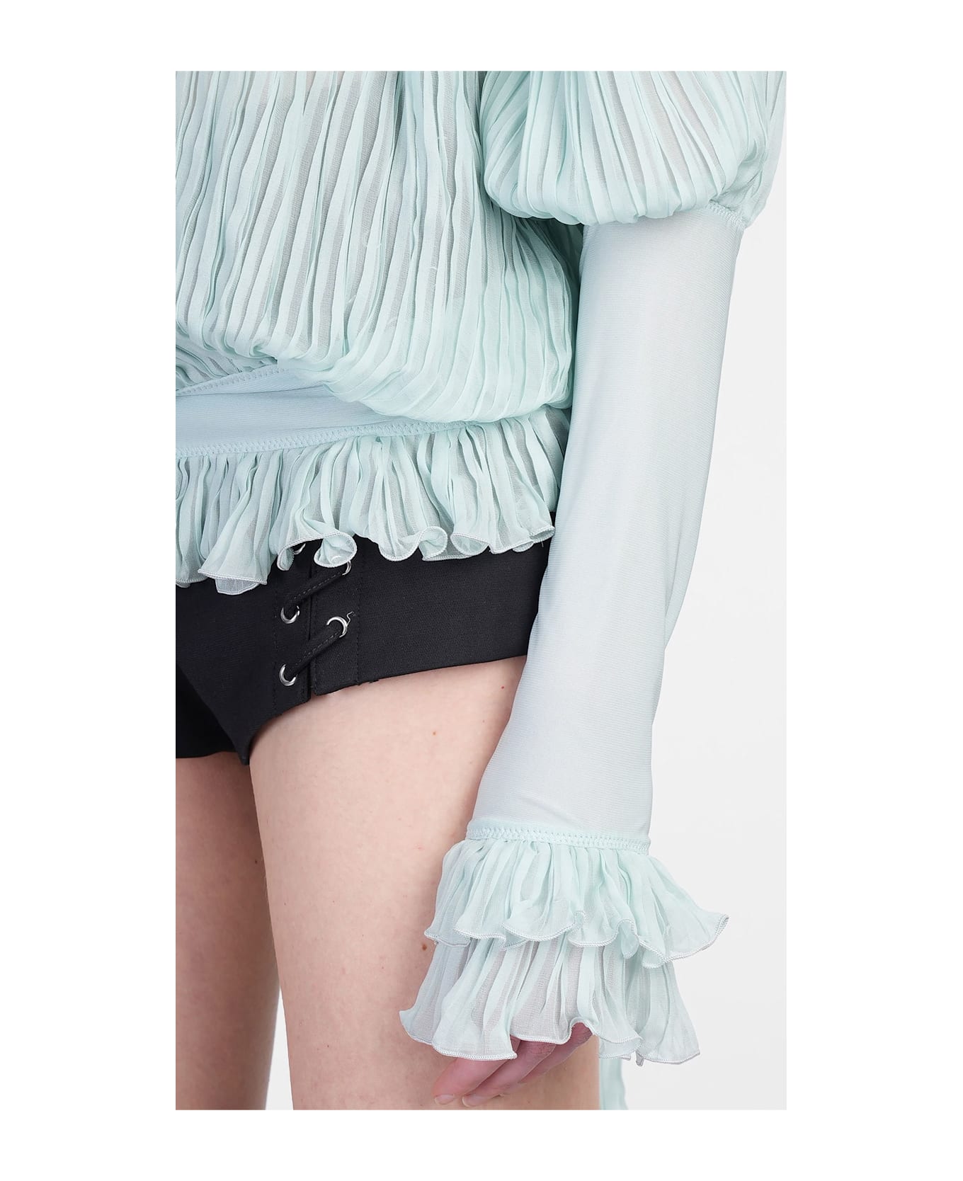Blumarine Blouse In Green Silk - green