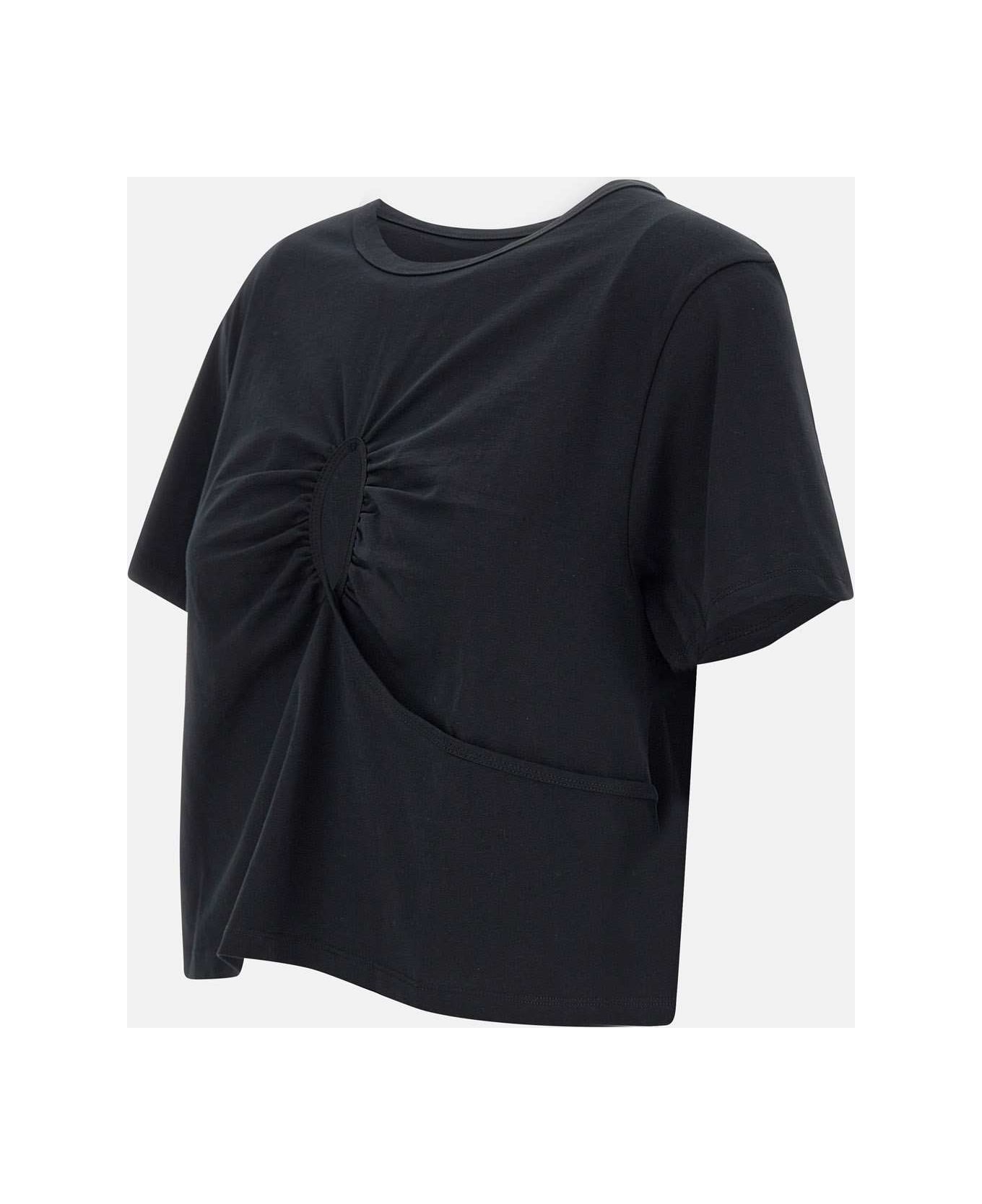 IRO "teji" Cotton Sweater - BLACK Tシャツ
