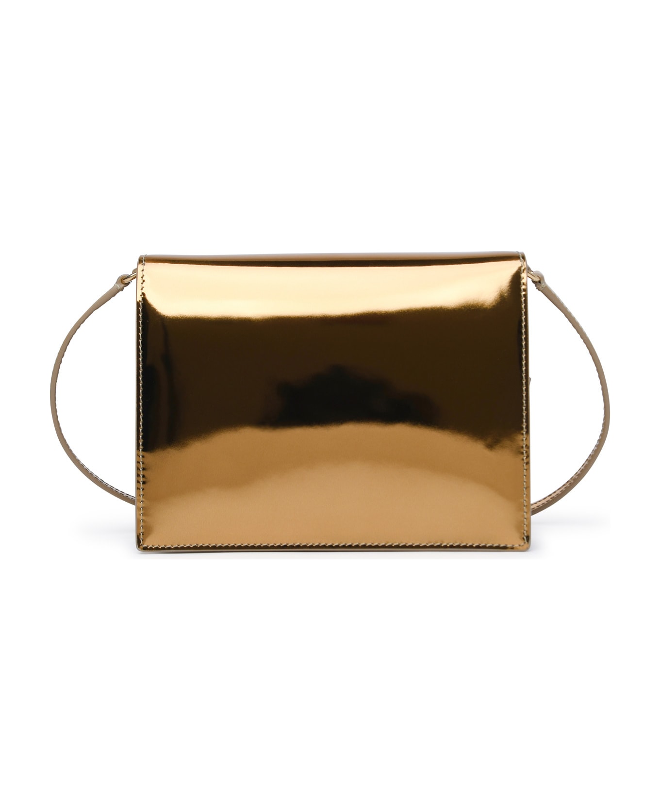Dolce & Gabbana 'dg' Gold Calf Leather Bag - Gold