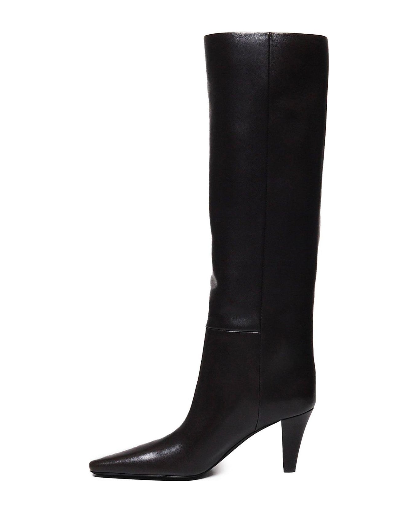 Saint Laurent Jill Pointed-toe Boots - Brown ブーツ