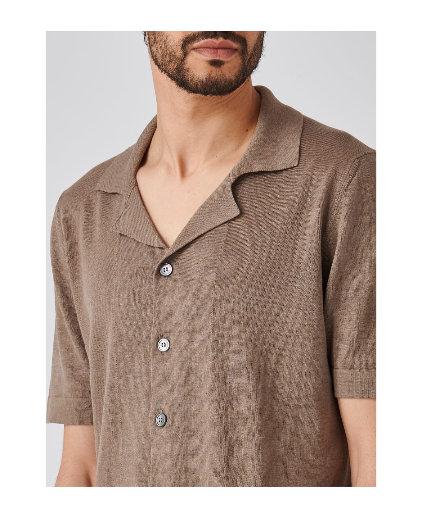 Gran Sasso Camicia M/m Shirt - TERRA