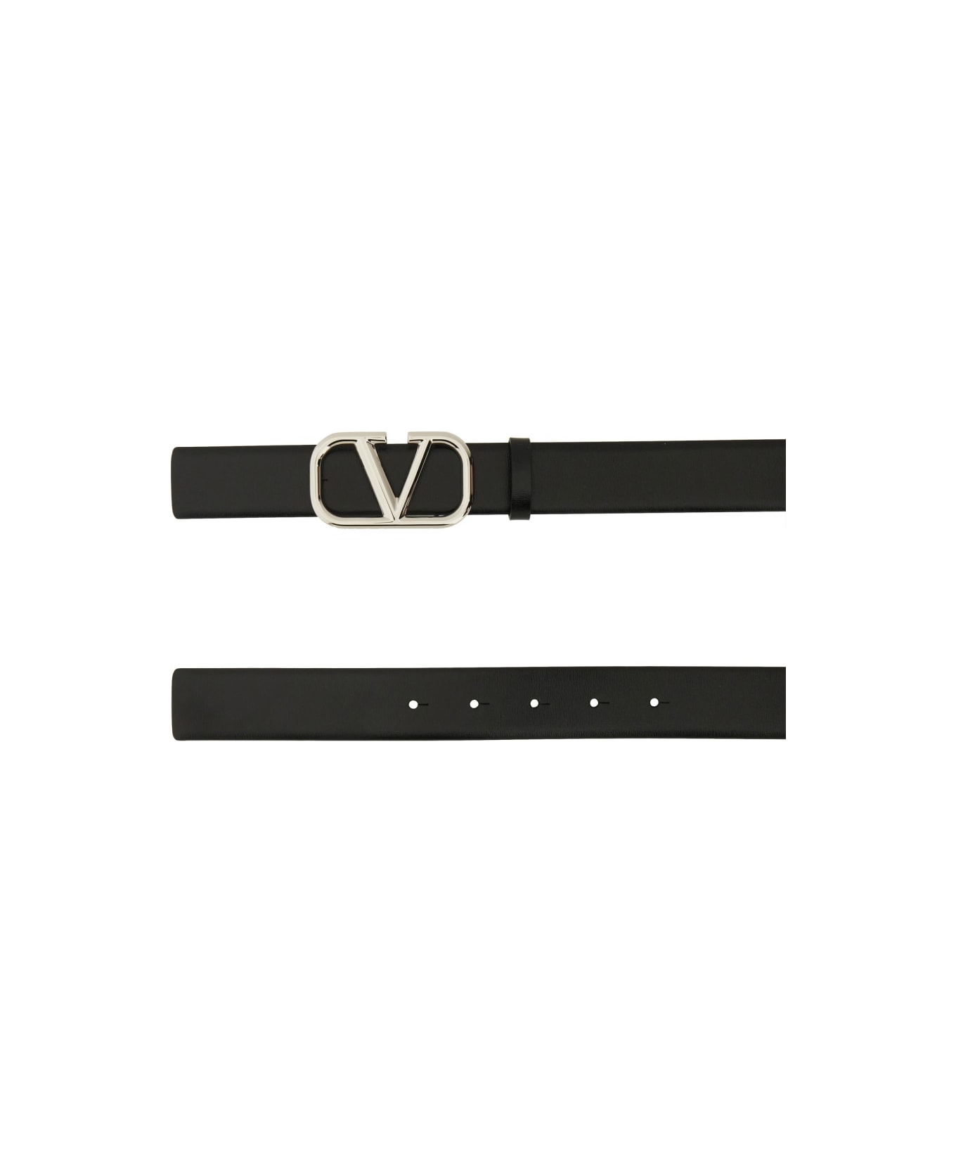Valentino Garavani "vlogo Signature" Belt - BLACK
