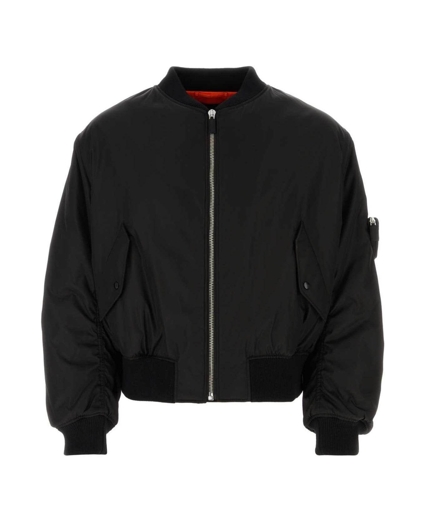 Prada Black Re-nylon Padded Bomber Jacket - NERO