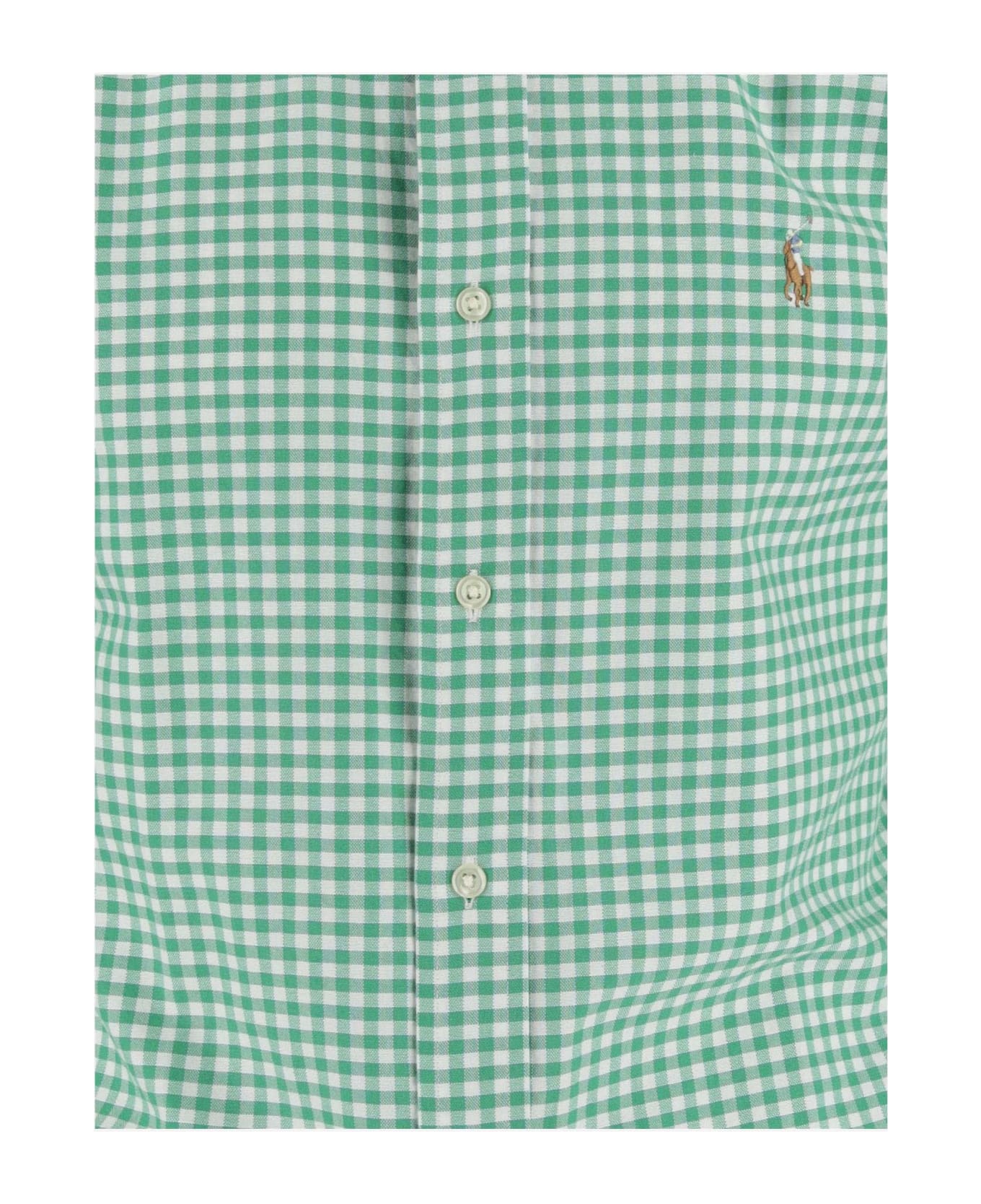 Polo Ralph Lauren Cotton Shirt With Logo - Green