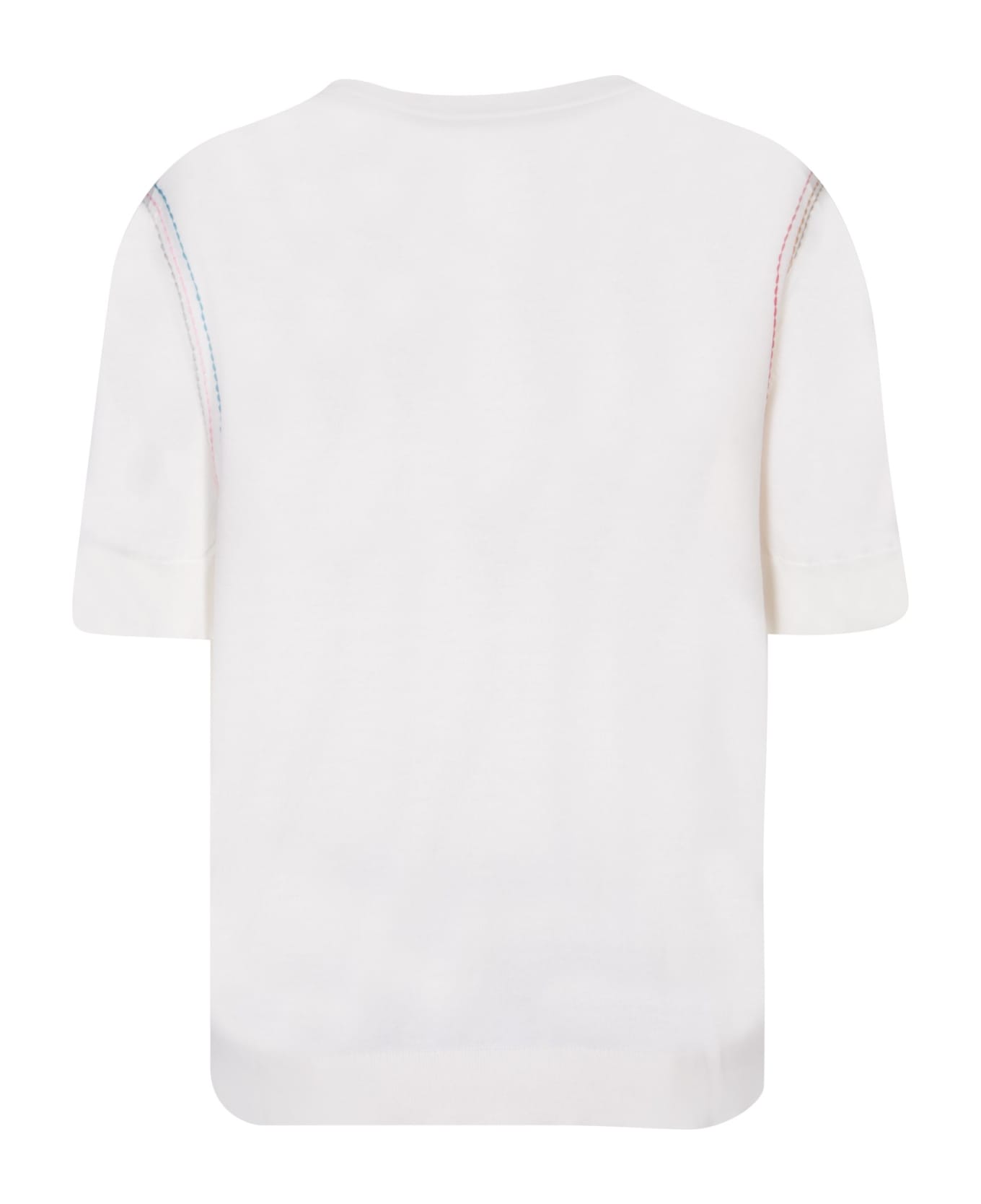 Paul Smith Short Sleeves White T-shirt - White