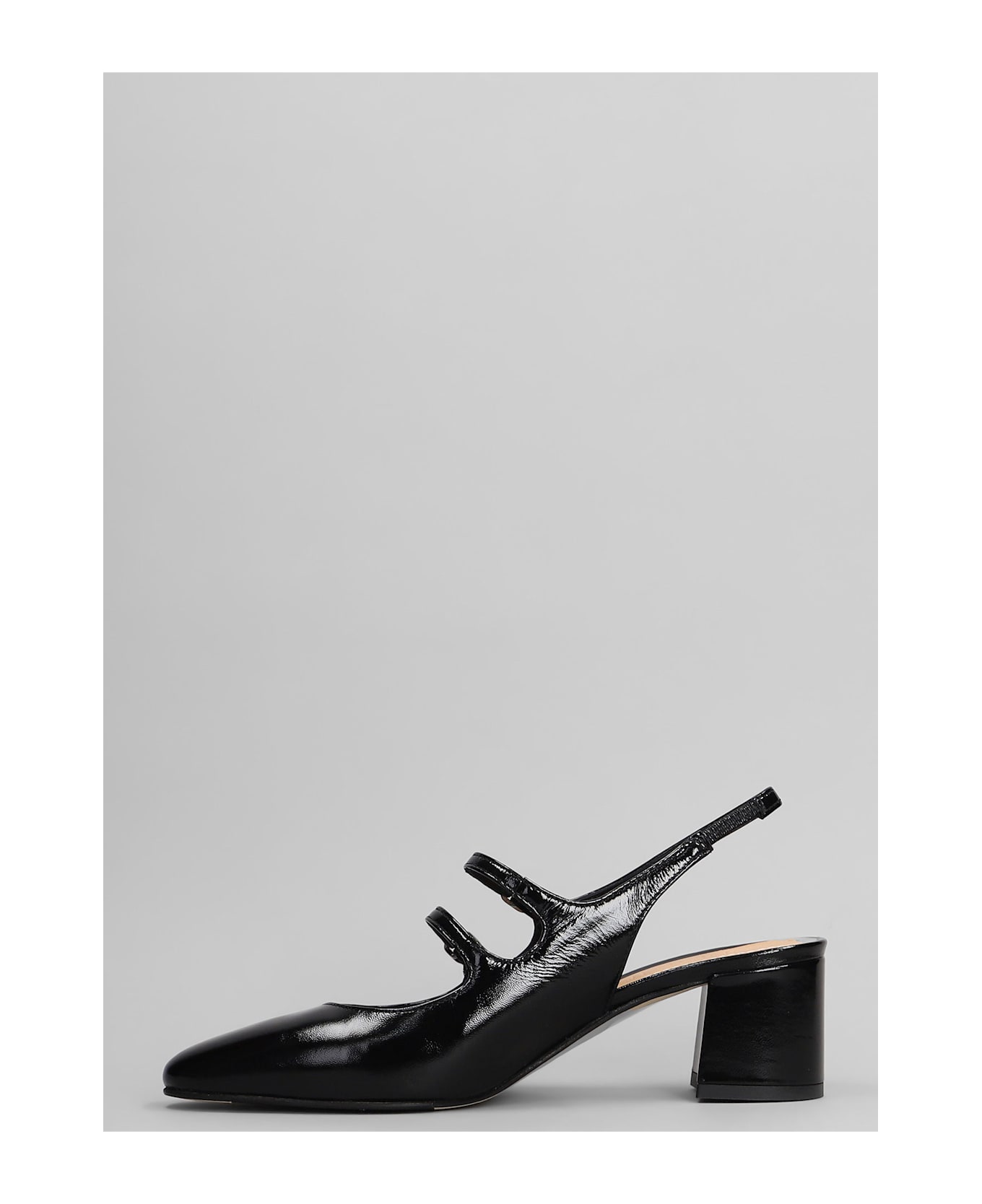 Julie Dee Pumps In Black Leather - black