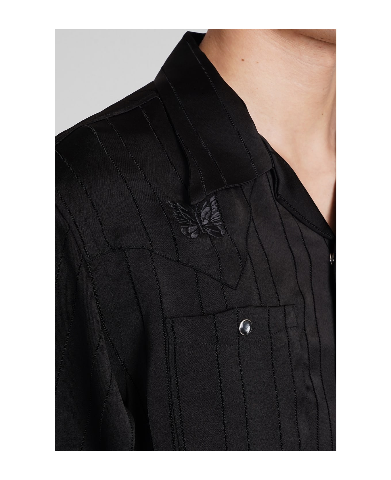 Needles Shirt In Black Triacetate - black シャツ