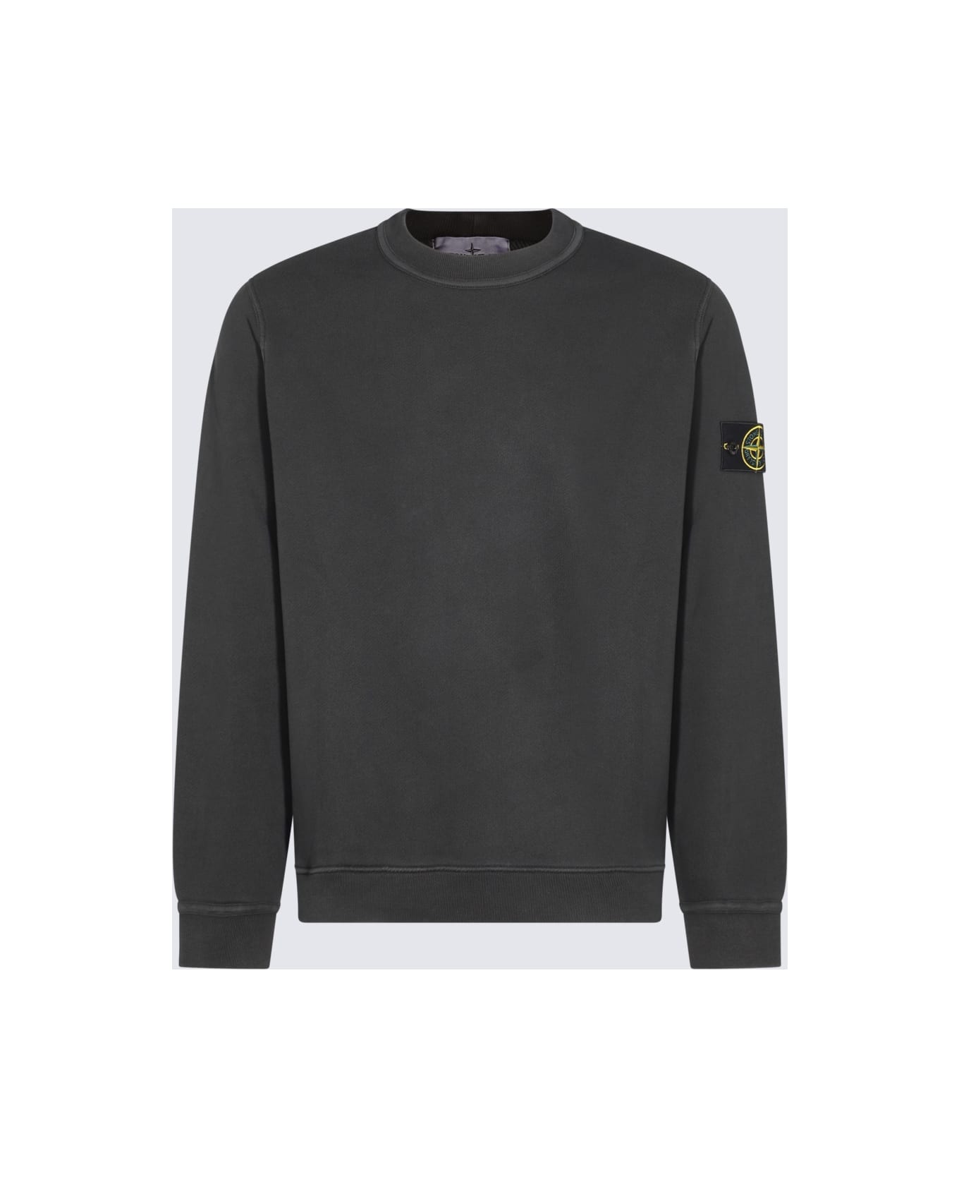 Stone Island Dark Grey Cotton Sweatshirt - Grigio