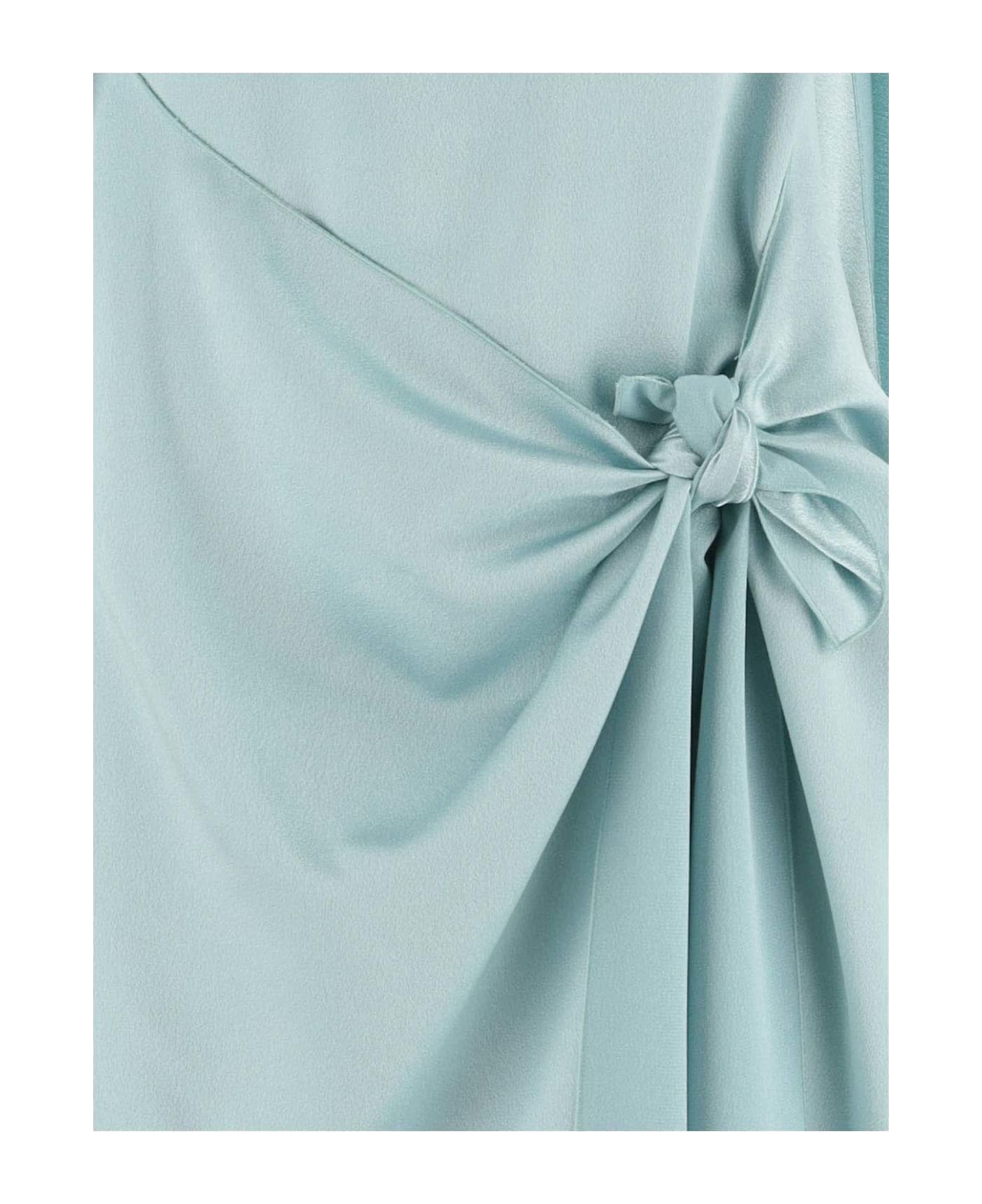 Stephan Janson Satin Long Dress - Clear Blue ワンピース＆ドレス