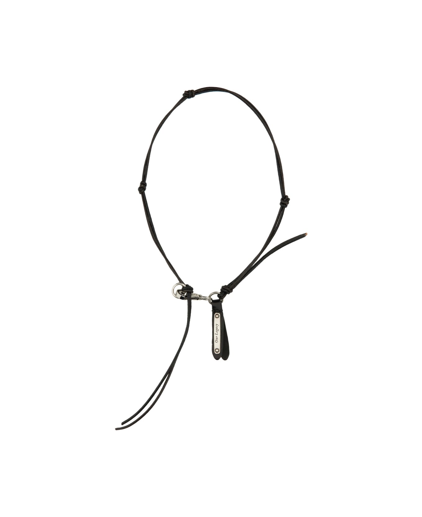 Our Legacy "super Slim Ladon" Necklace - BLACK