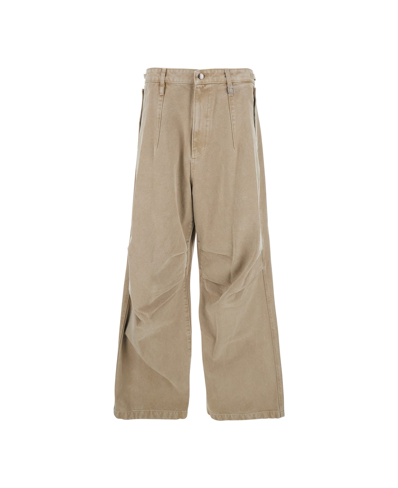 WOOYOUNGMI Beige Pants With Belt Loops In Cotton Man - Beige