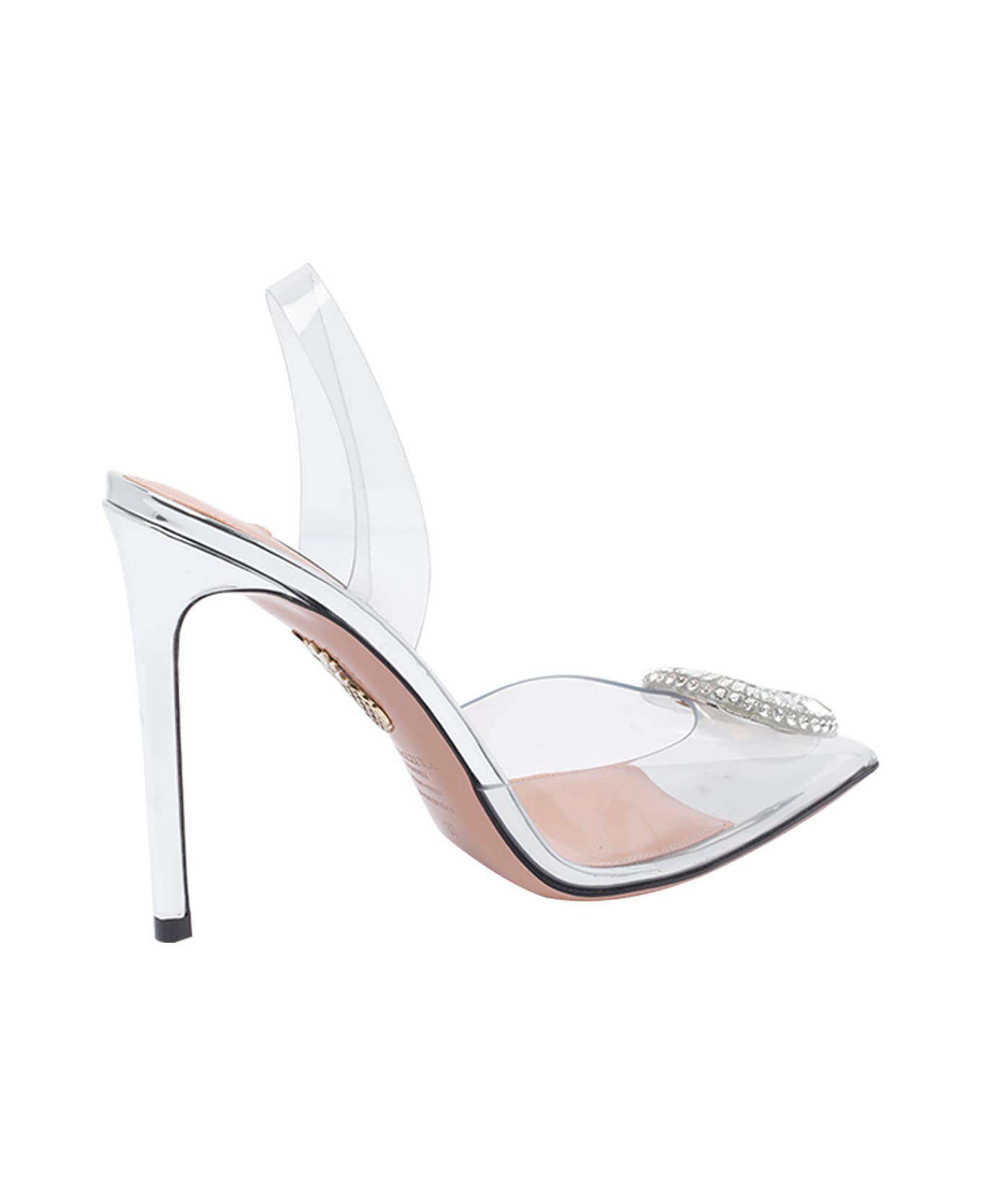 Aquazzura Crystal Plexi Pumps - Silver