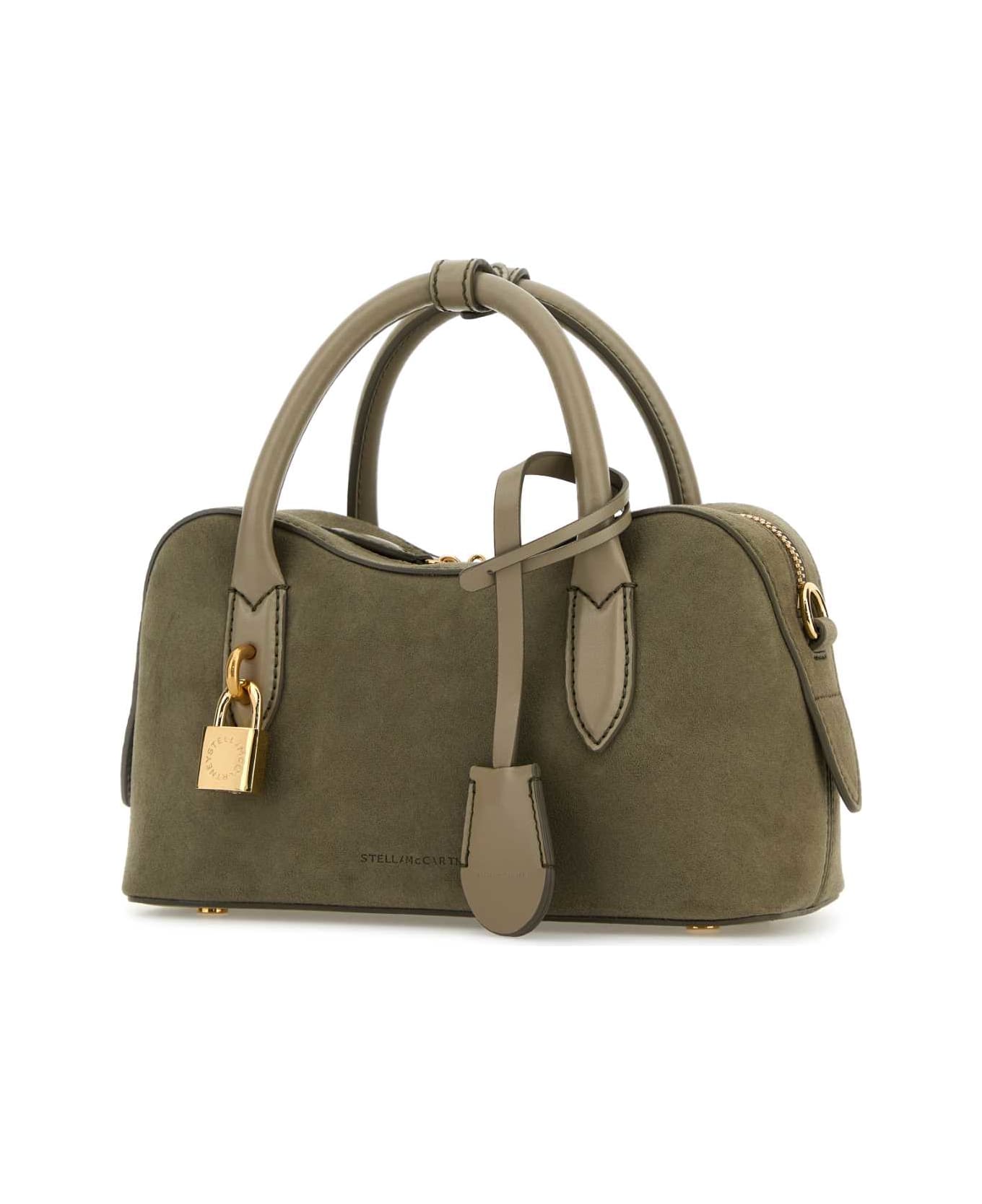 Stella McCartney Dove Grey Suede Alter Mat Stella Ryder Handbag - KHAKI