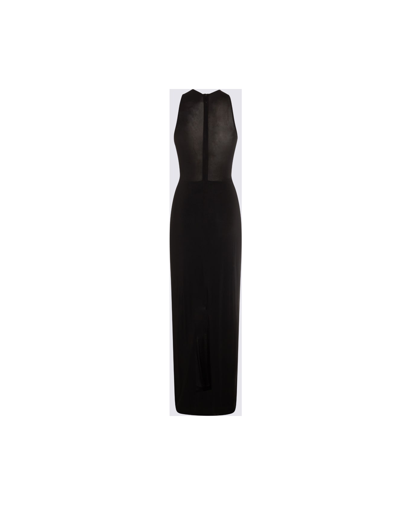 Jean Paul Gaultier Black Viscose Maxi Dress - Black