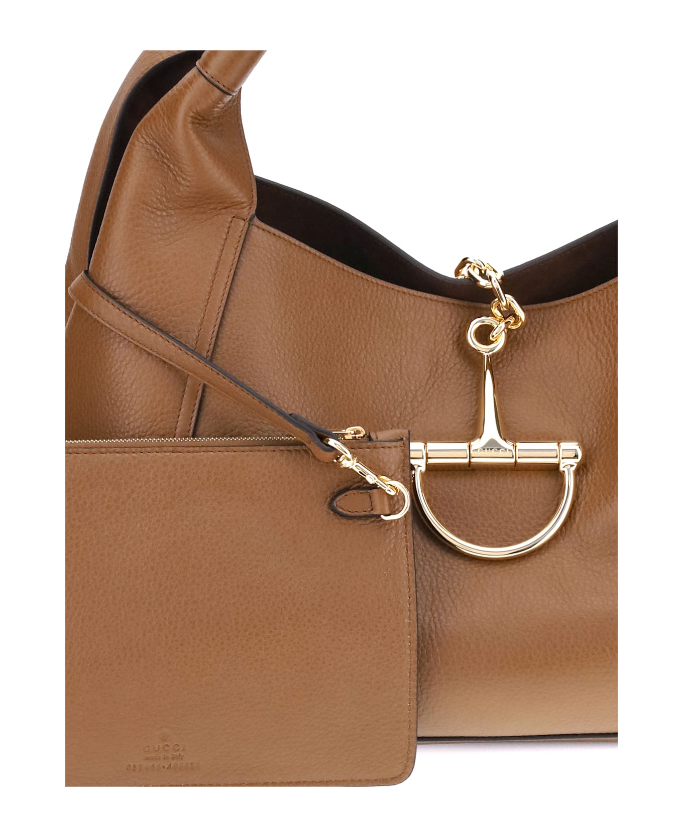 Gucci Softbit Maxi Shoulder Bag - BROWN