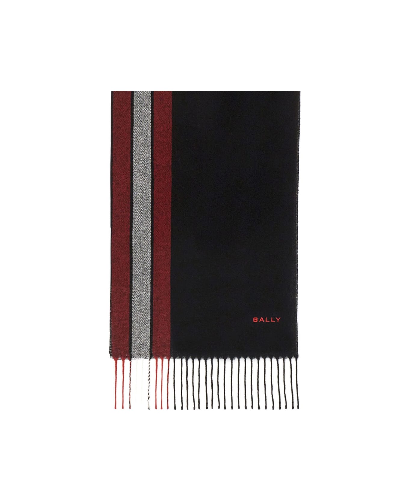 Bally Scarf With Logo - BLACK