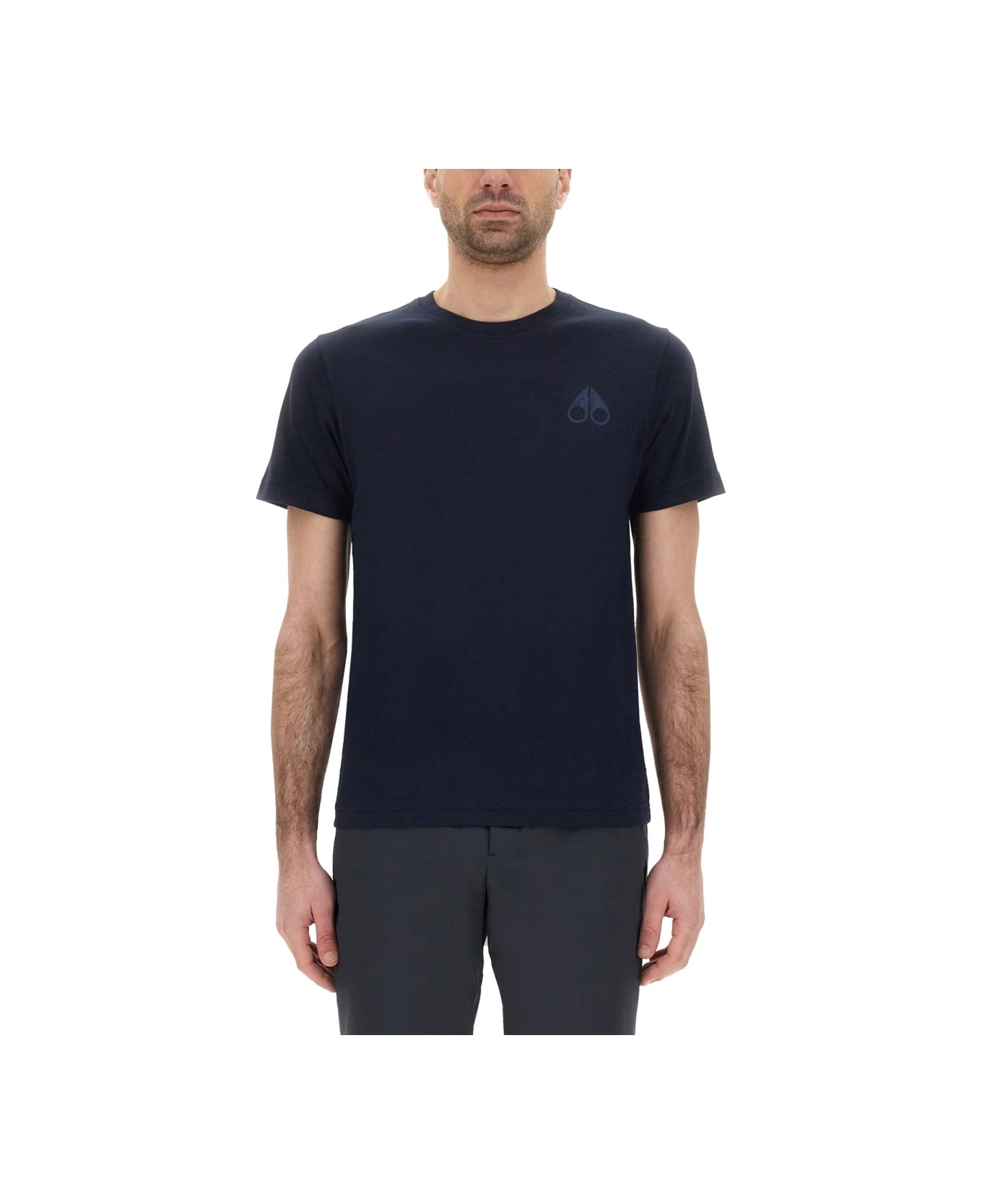 Moose Knuckles "off Island" T-shirt - BLUE