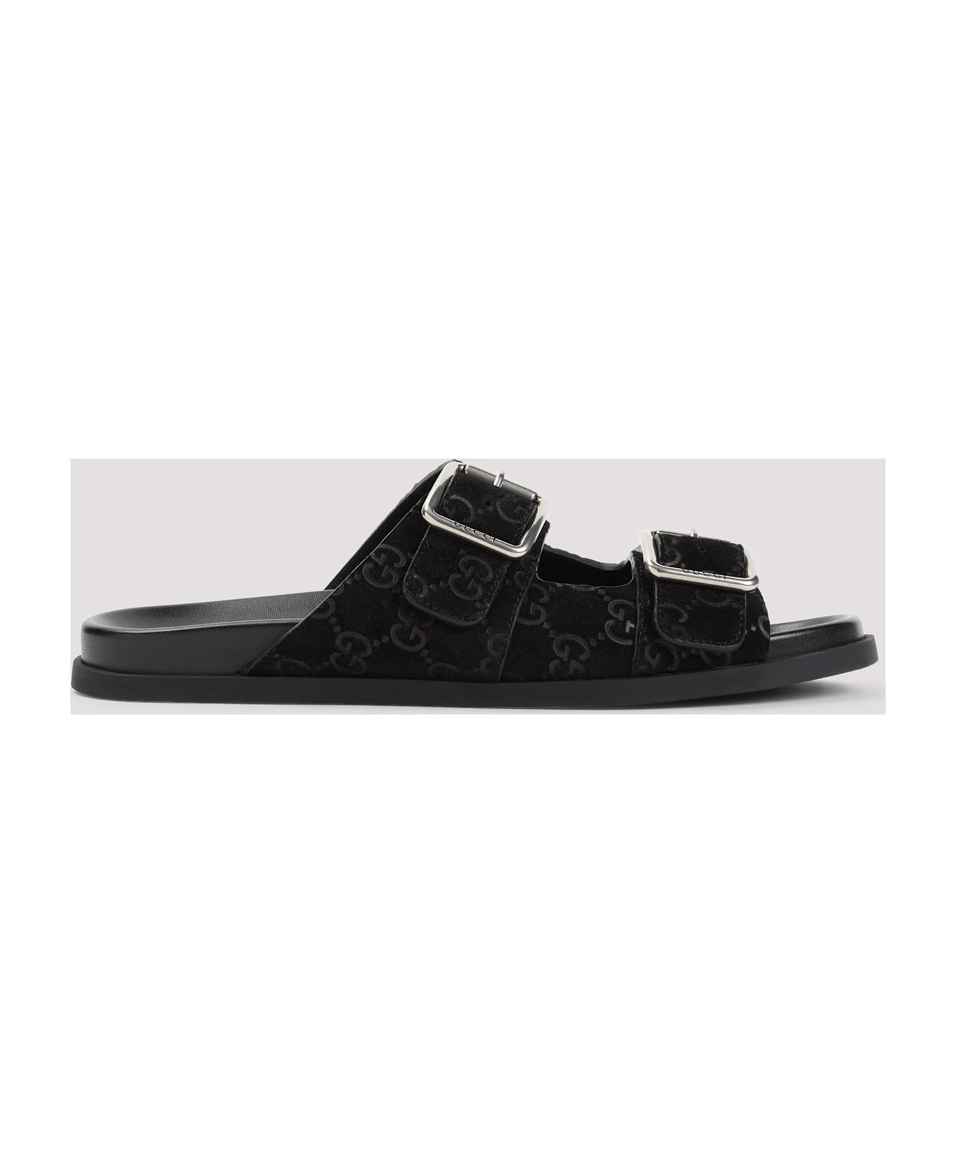 Gucci Suede Slippers - Black