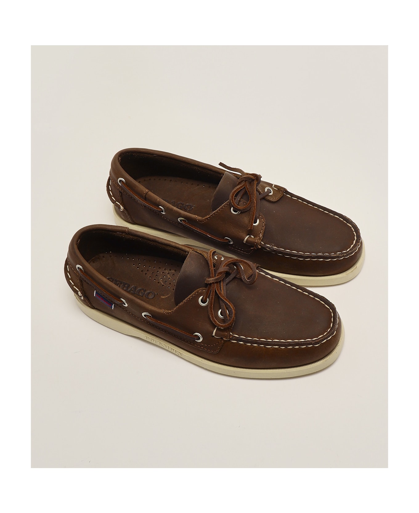 Sebago Dockside Portland Pelle Oliata Budu Loafers - MARRONE