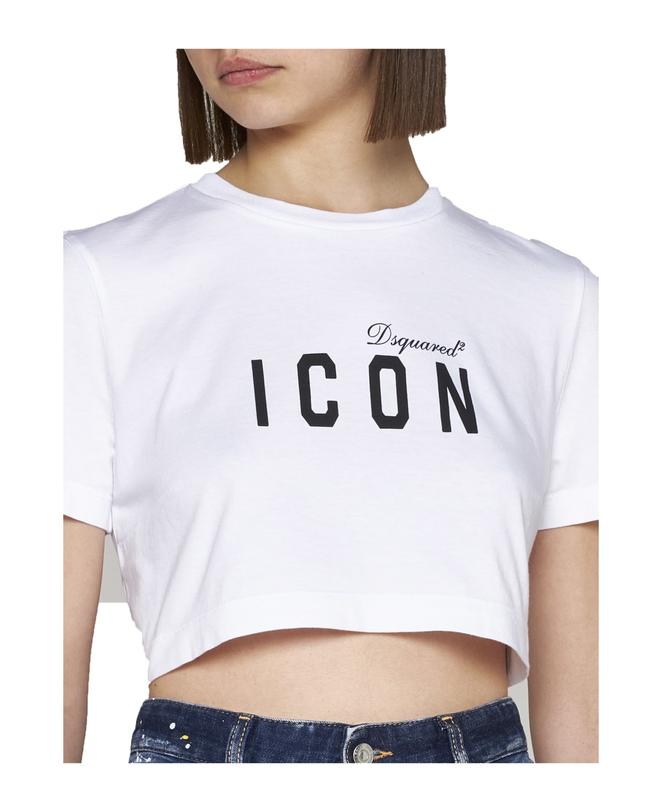 Dsquared2 Icon Cotton T-shirt - White Tシャツ