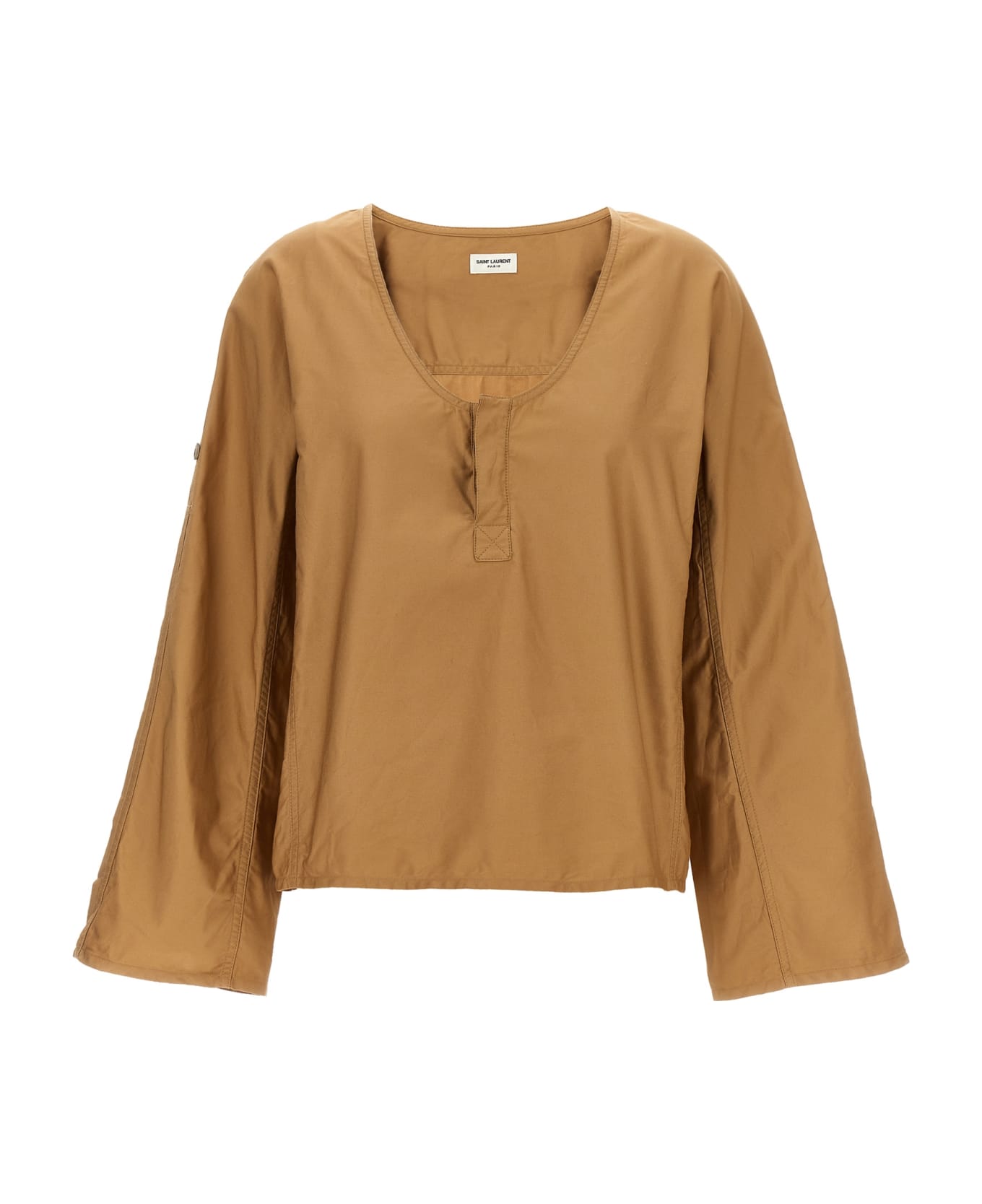Saint Laurent Twill Blouse - Beige シャツ