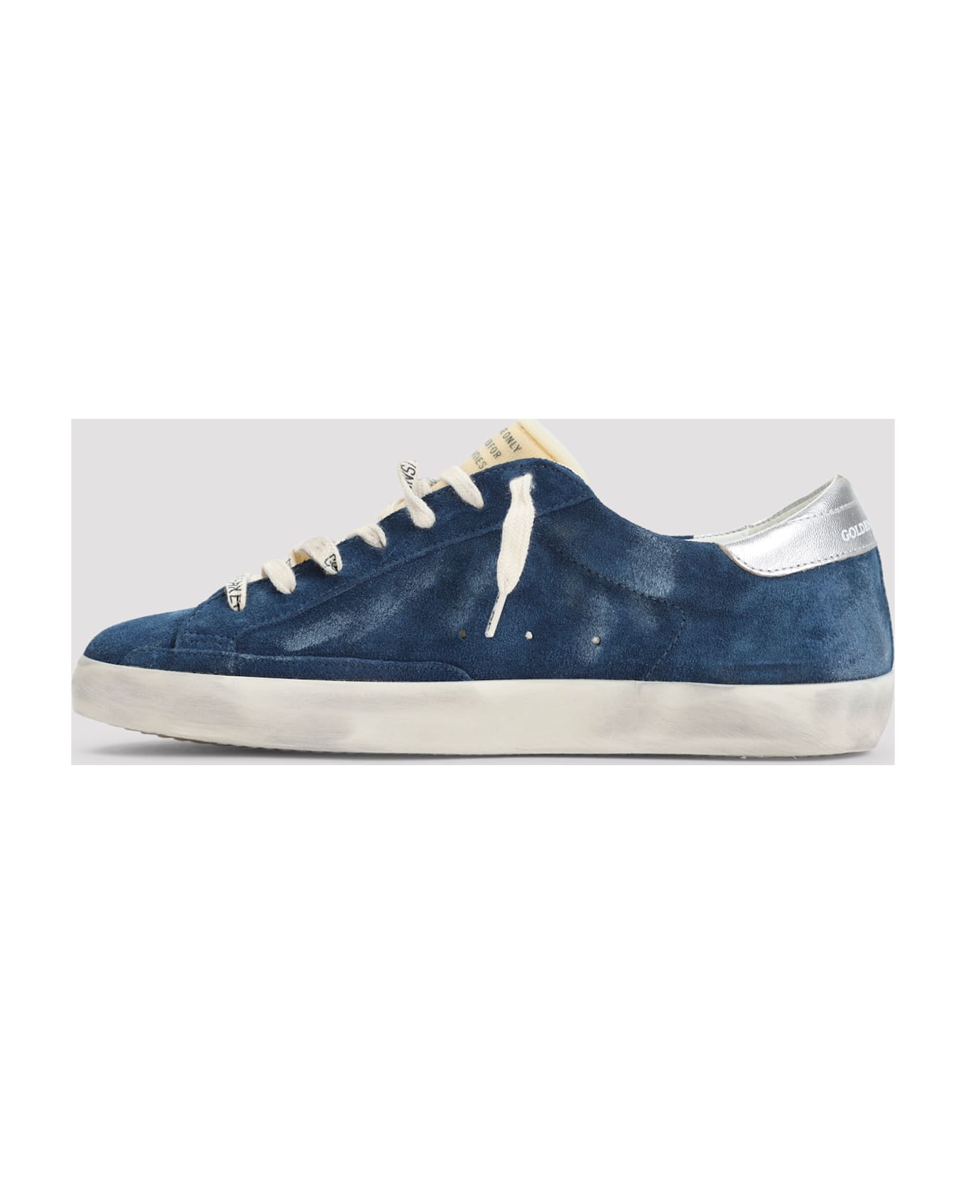 Golden Goose Superstar Sneakers - Aviator Blue Cream Silver
