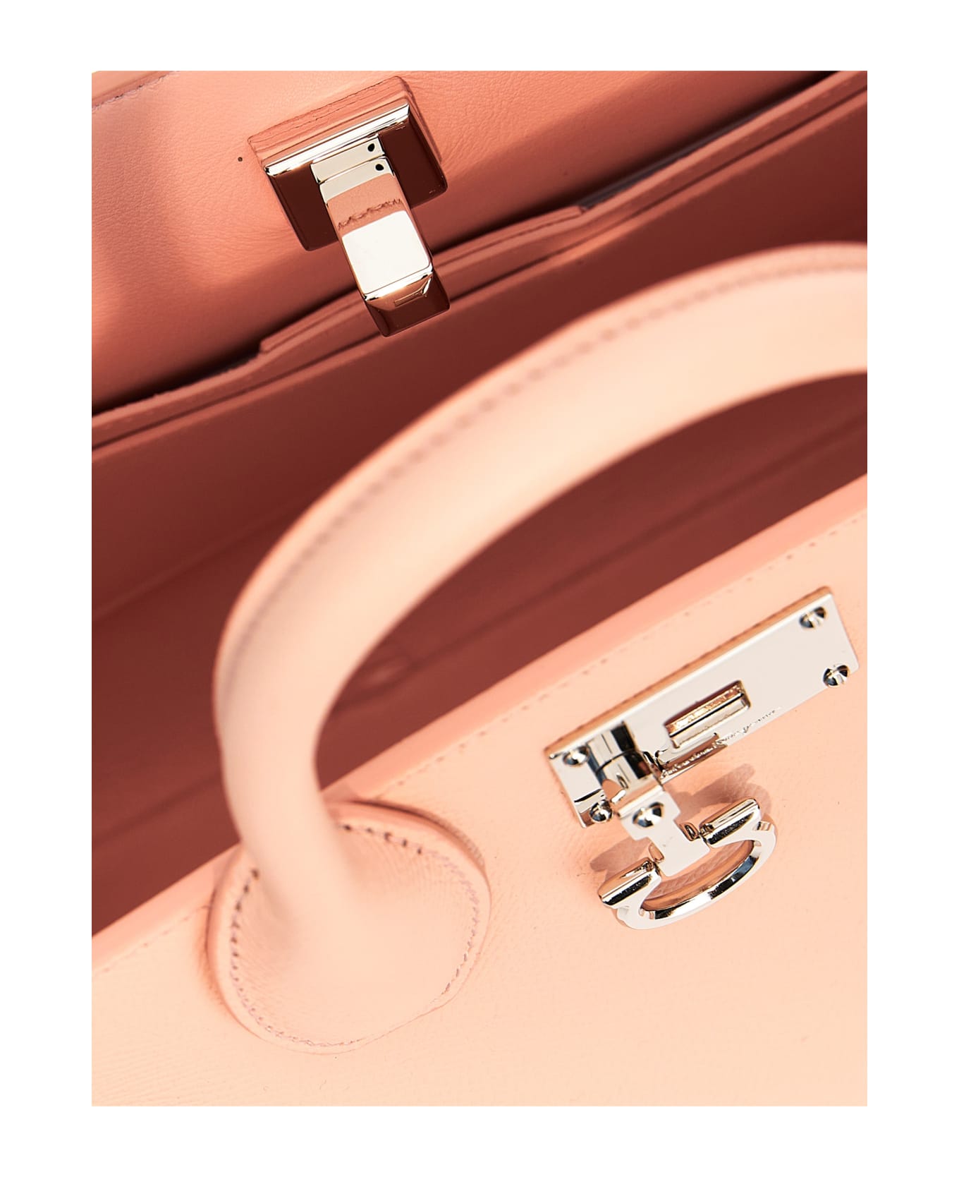 Ferragamo 'studio Box (s)' Handbag - Pink トートバッグ