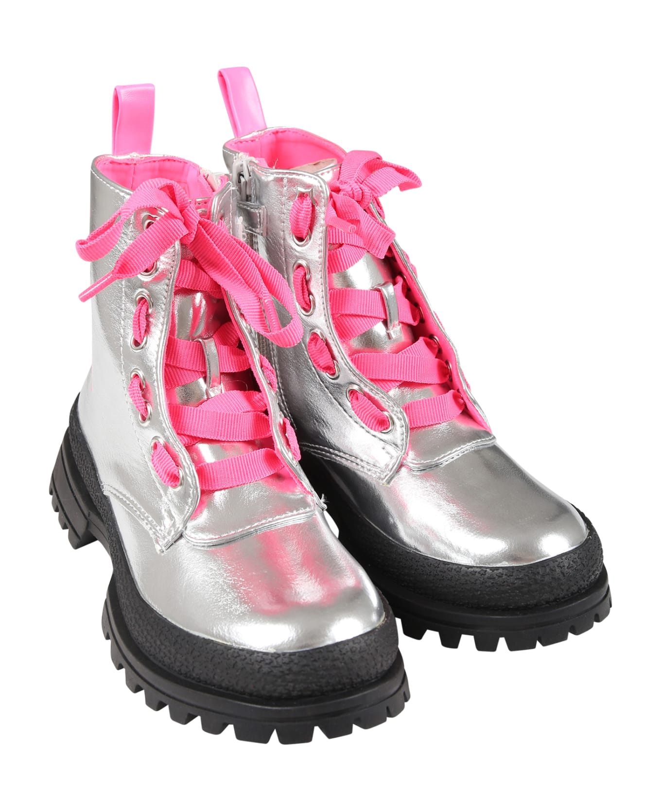 Billieblush Silver Boots For Girl - Silver シューズ