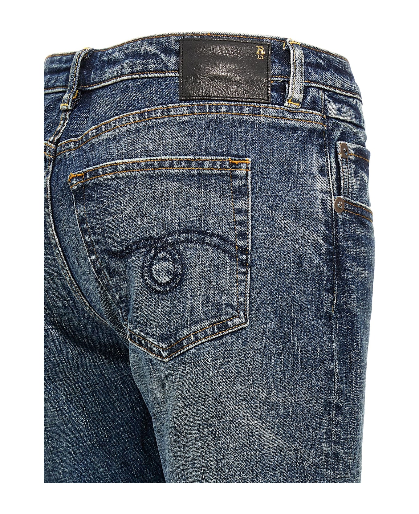 R13 
overflow Boy Flare
 Jeans - Blue