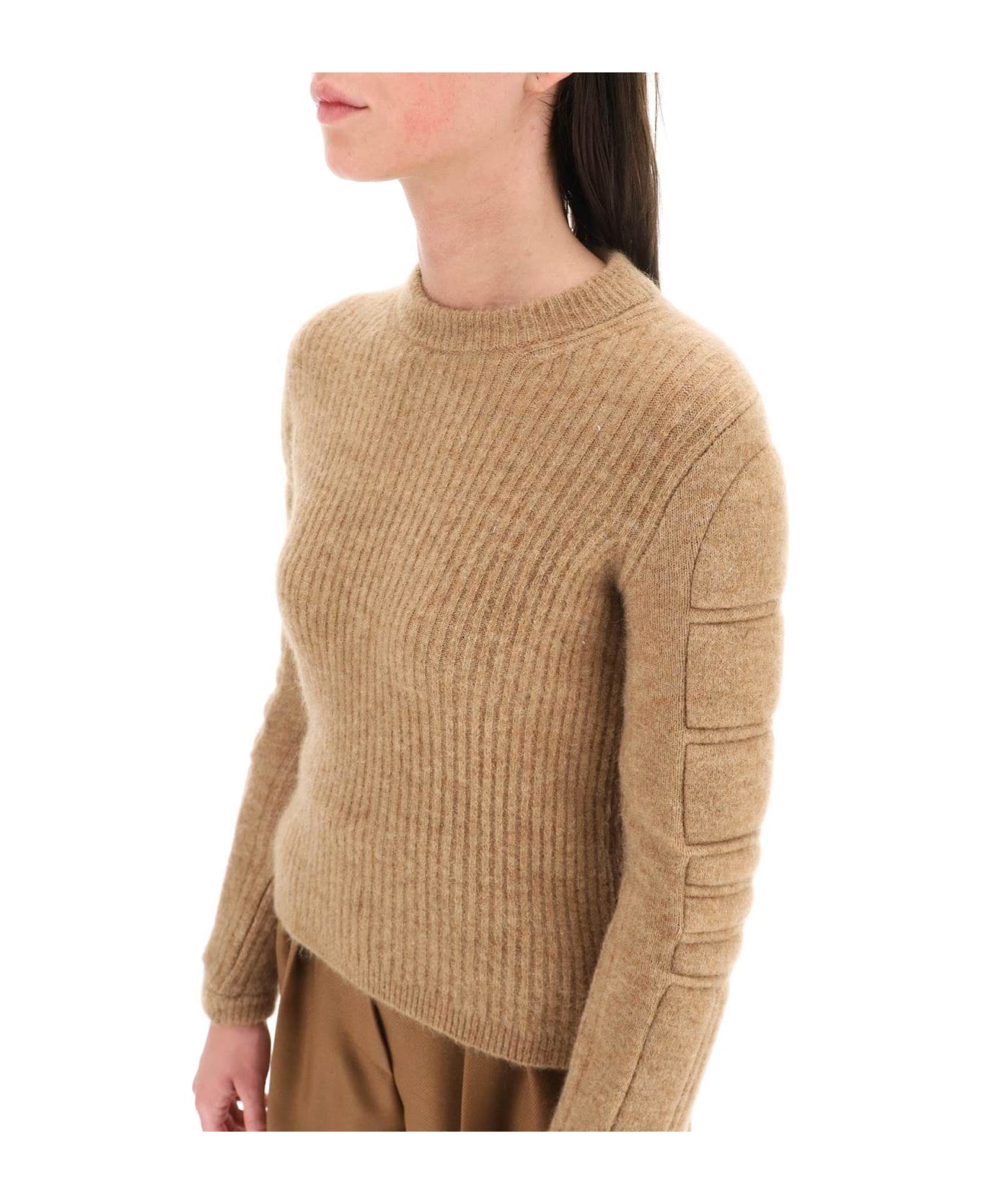Max Mara 'smirne' Sweater In Wool And Mohair - BEIGE ニットウェア