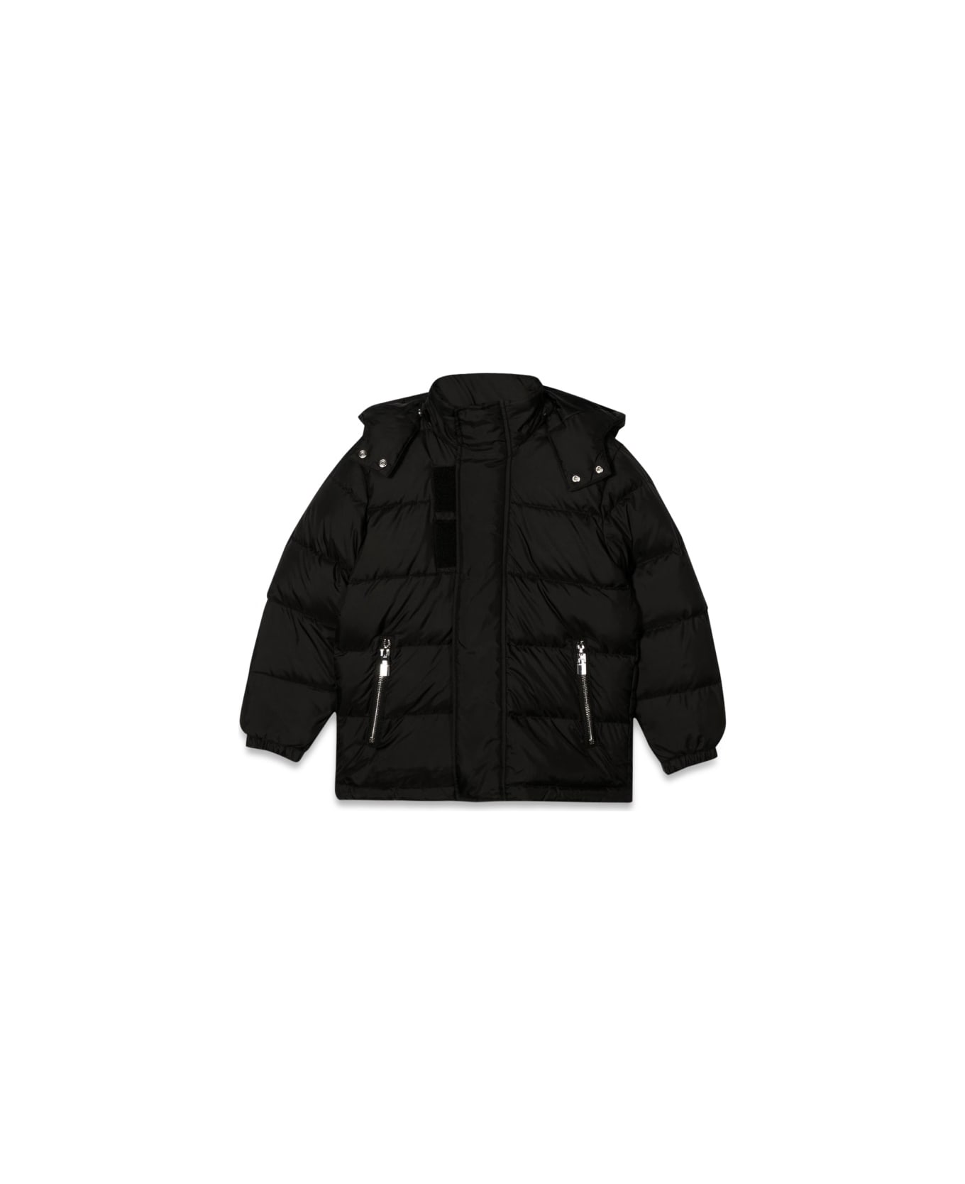 Givenchy Long Down Jacket With Hood - BLACK