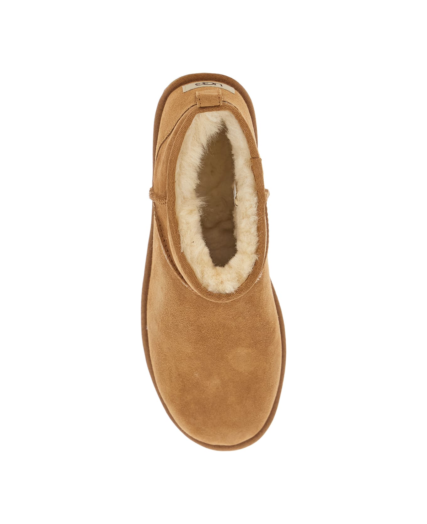 UGG Brown 'ultra Mini' Boots In Suede Man - Brown