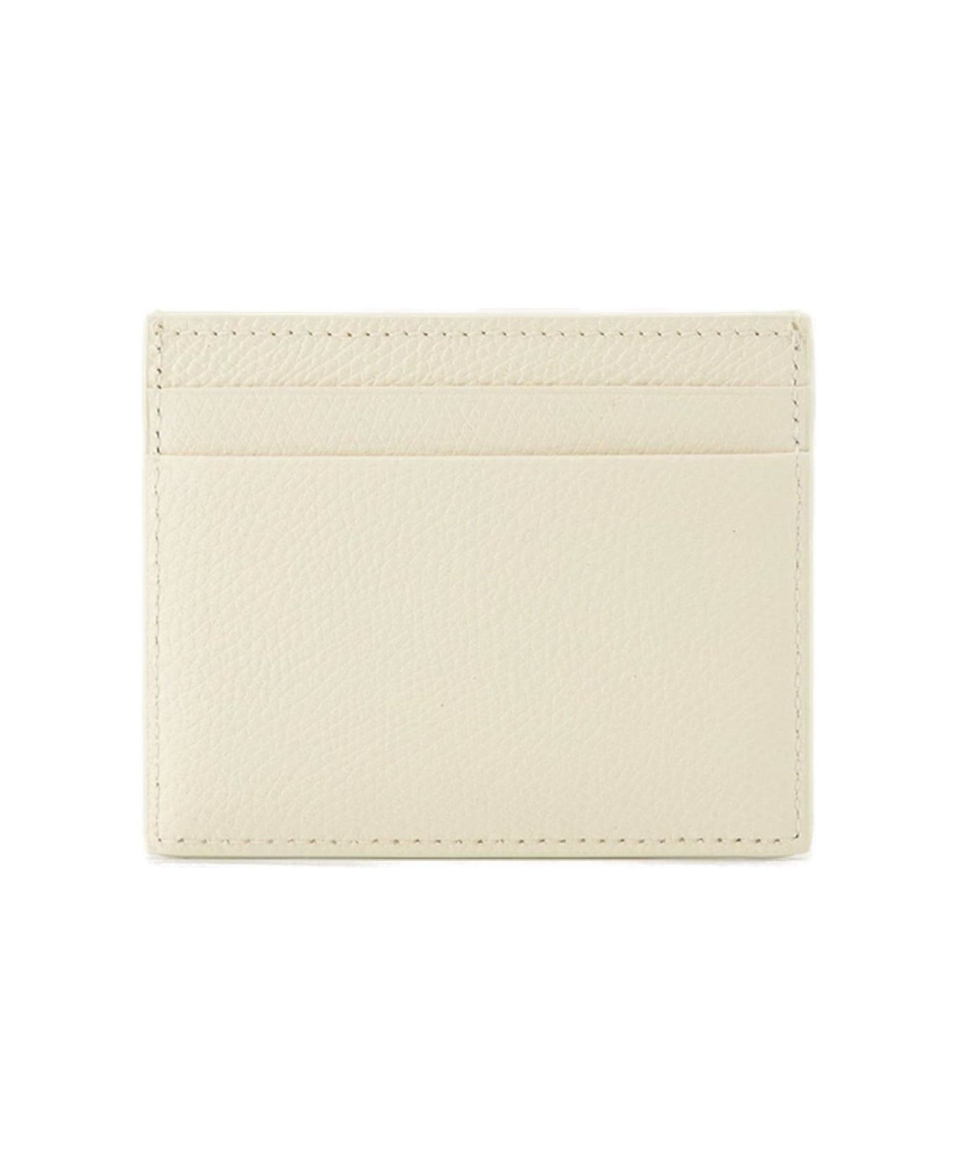 Valentino Garavani V Logo Card Holder - White