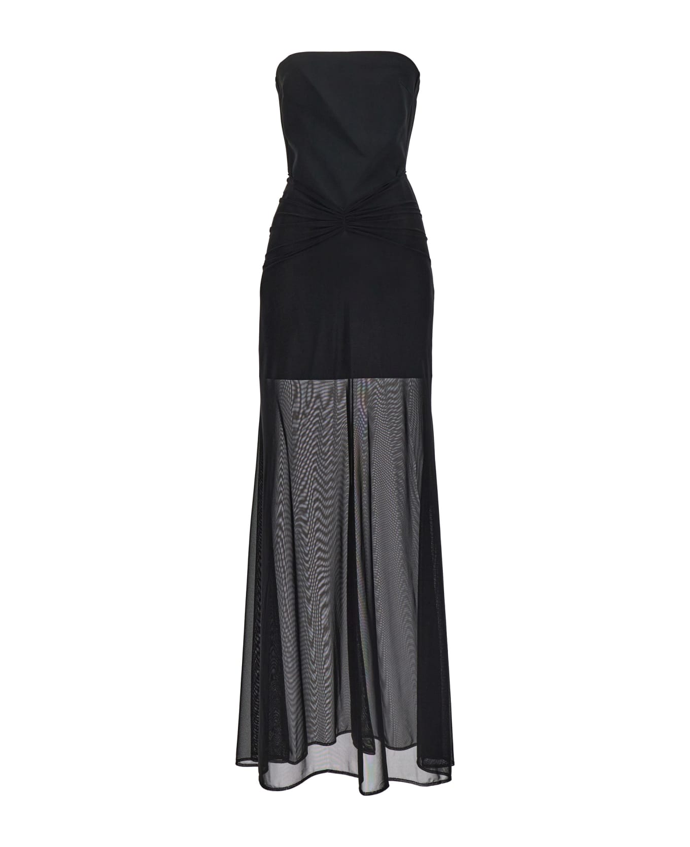 David Koma Draped Dress At The Waist - BLACK ワンピース＆ドレス